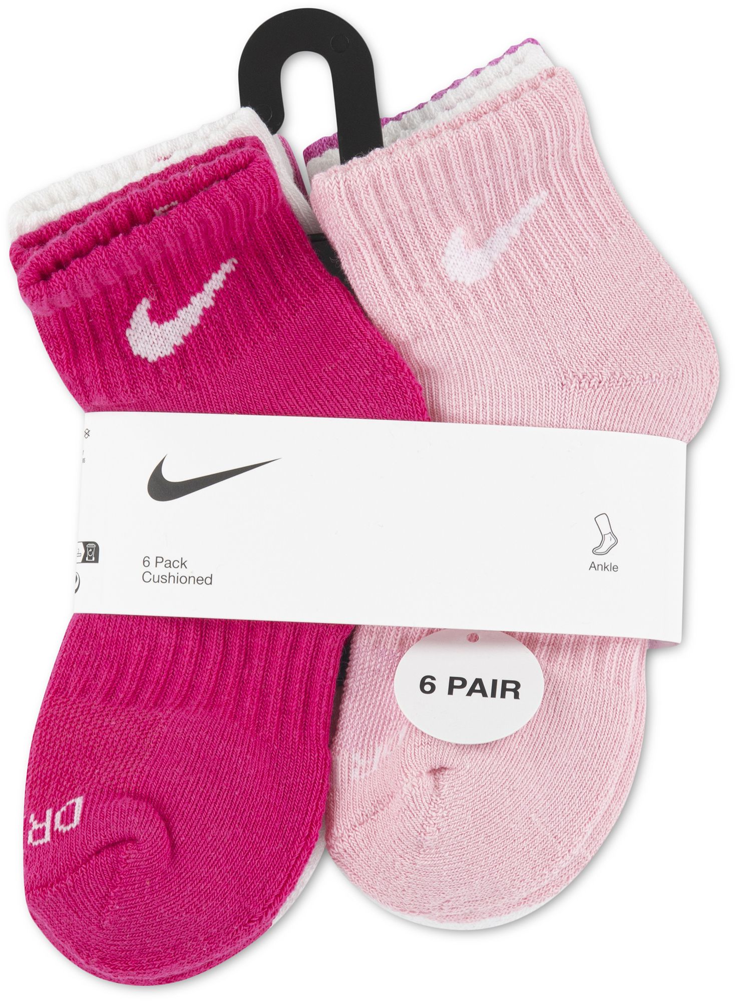 Nike Little Kids' Basic Ankle Socks – 6 pack product image
