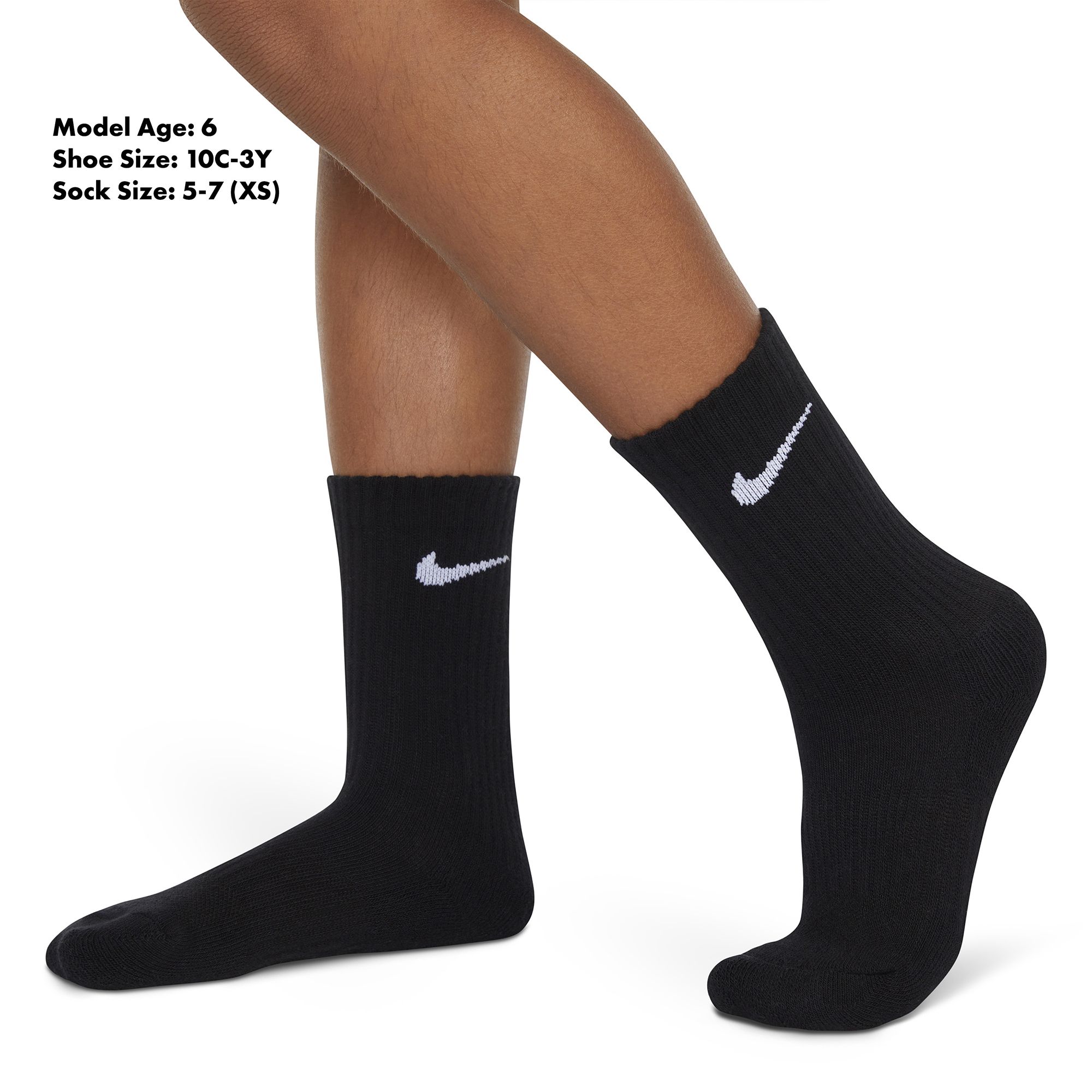 Nike Little Kids' Performance Basic Crew Socks - 6 Pack product image
