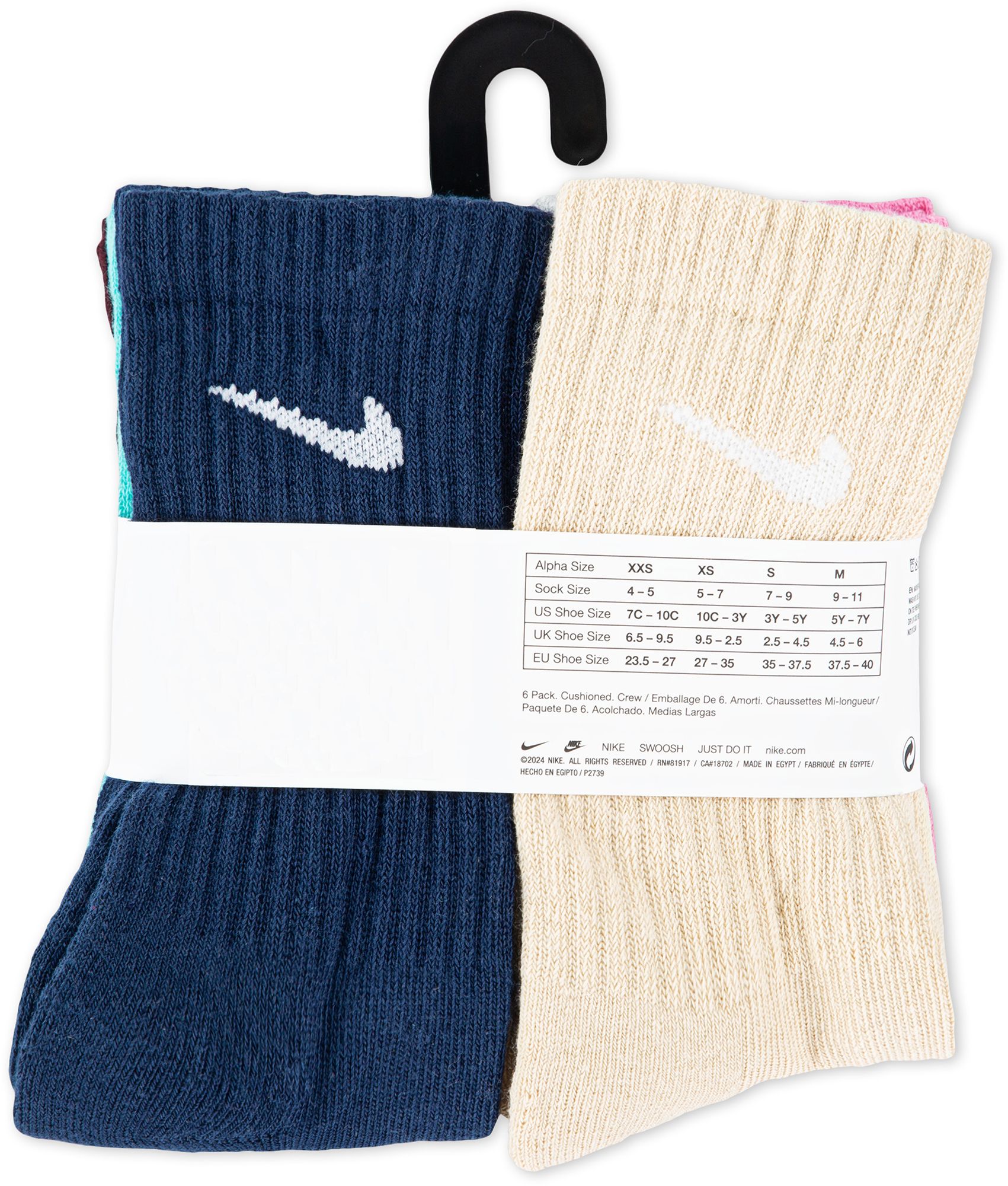 Nike Little Kids' Performance Basic Crew Socks - 6 Pack product image