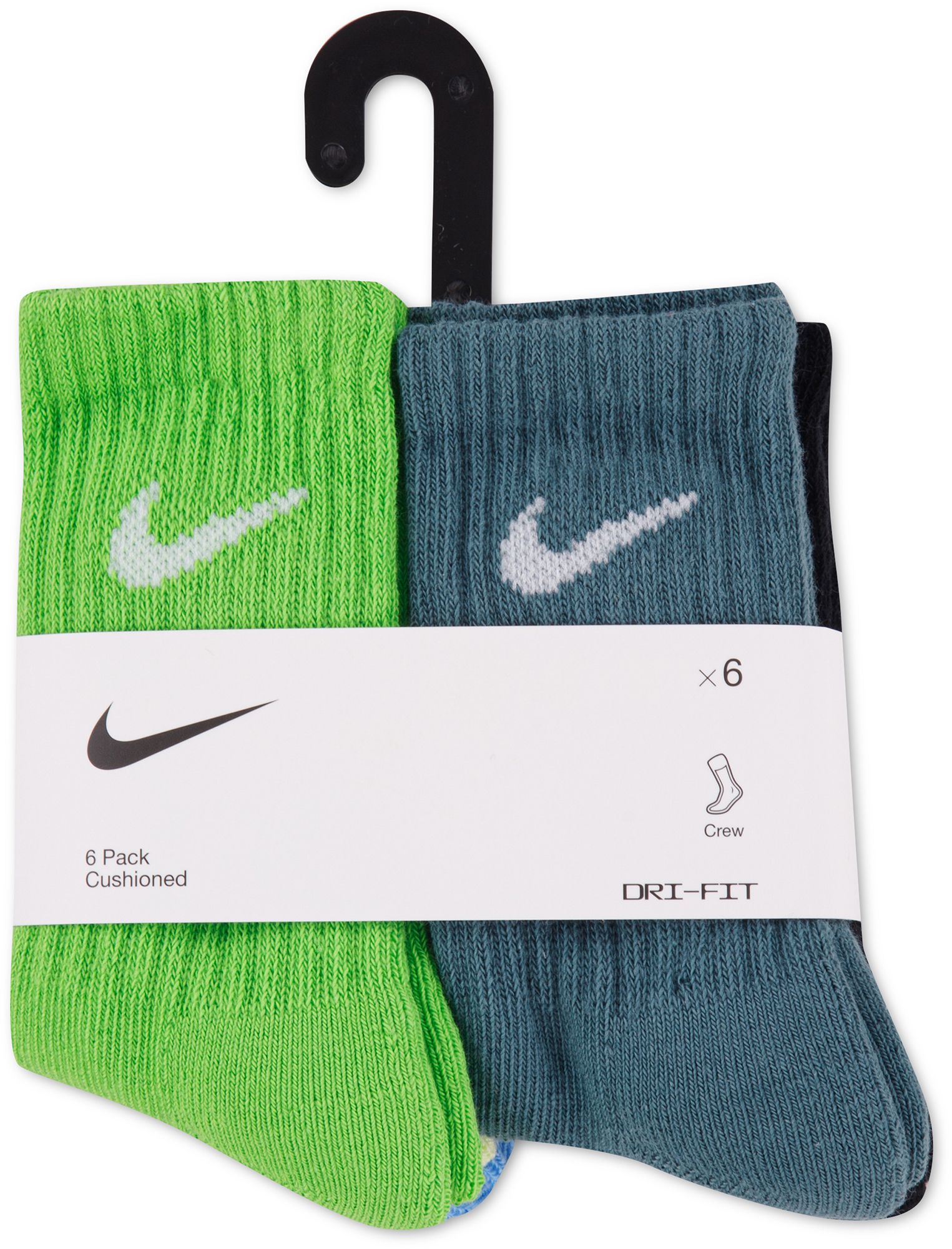 Nike Little Kids' Performance Basic Crew Socks - 6 Pack product image