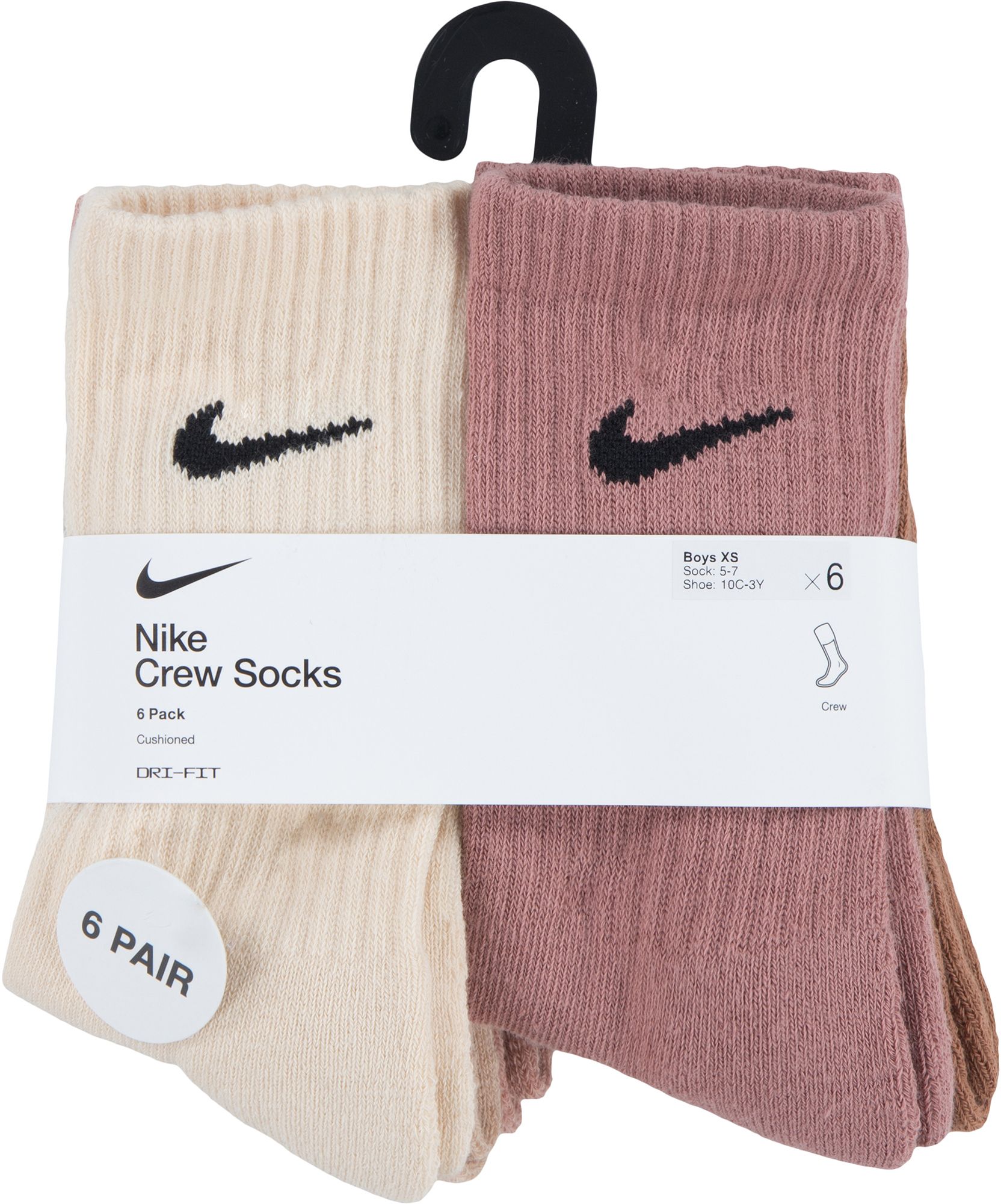 Nike Little Kids' Performance Basic Crew Socks - 6 Pack product image