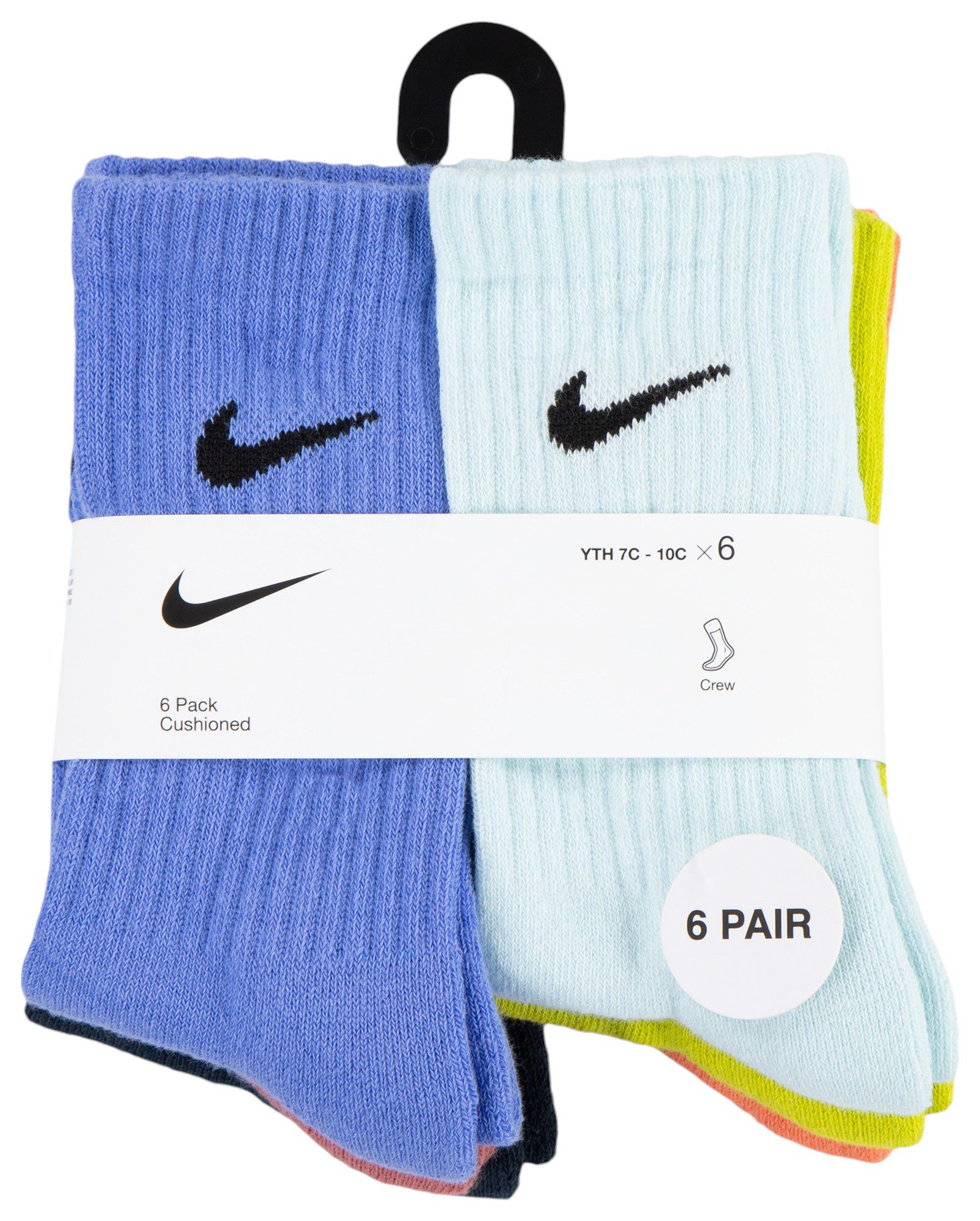Nike Little Kids' Performance Basic Crew Socks - 6 Pack product image