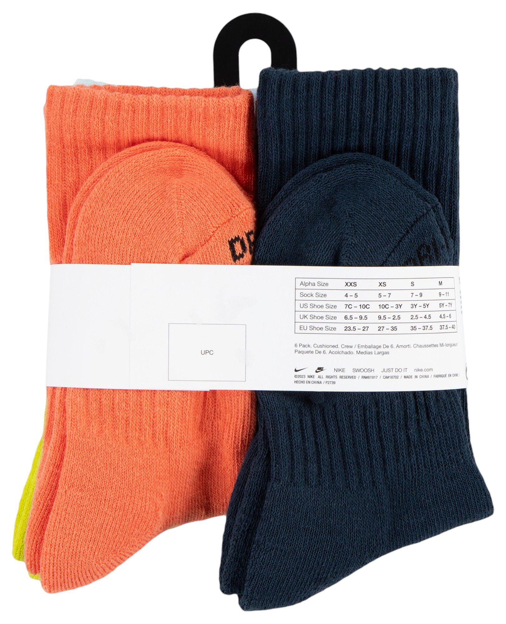 Nike Little Kids' Performance Basic Crew Socks - 6 Pack product image