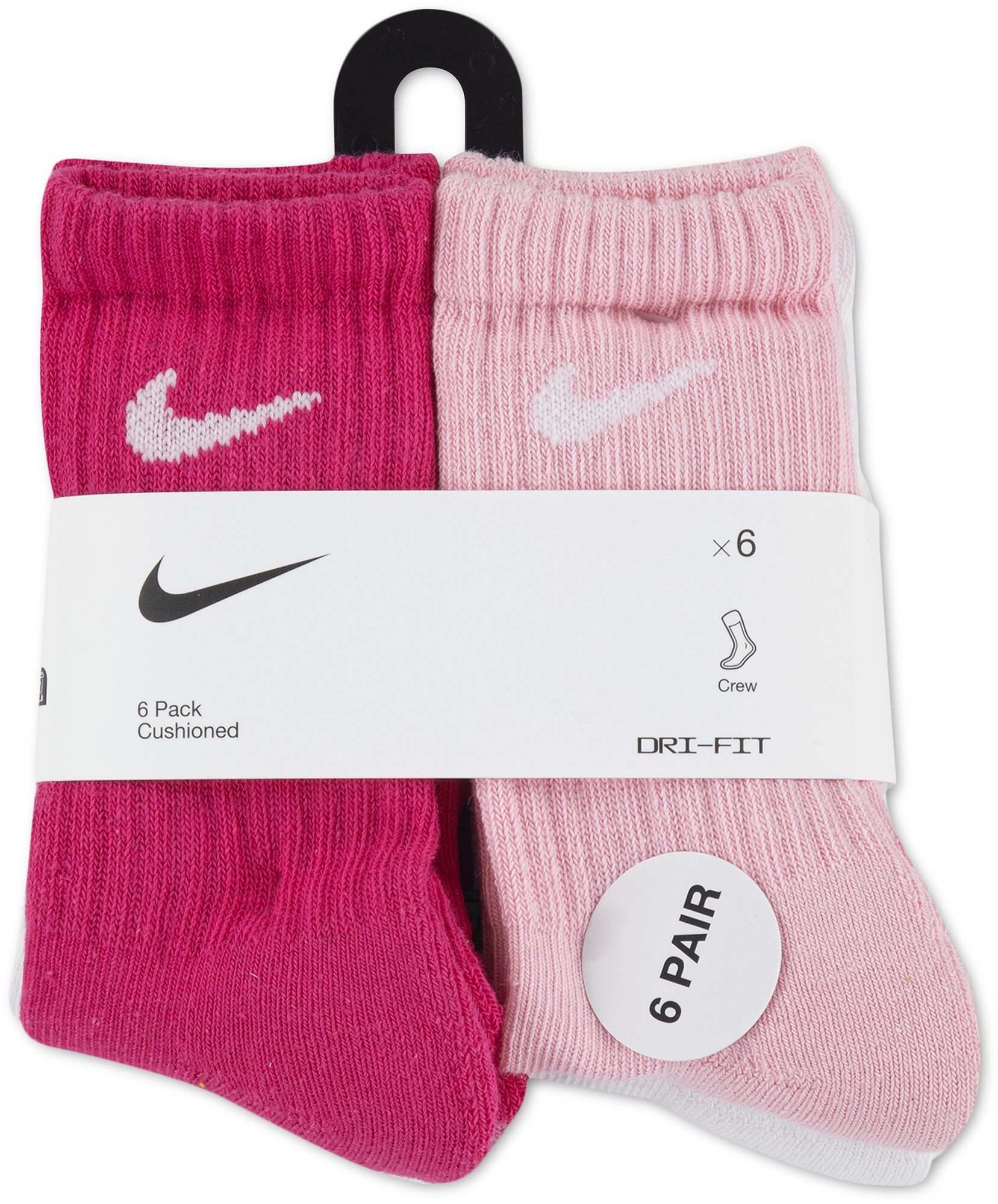 Nike Little Kids' Performance Basic Crew Socks - 6 Pack product image