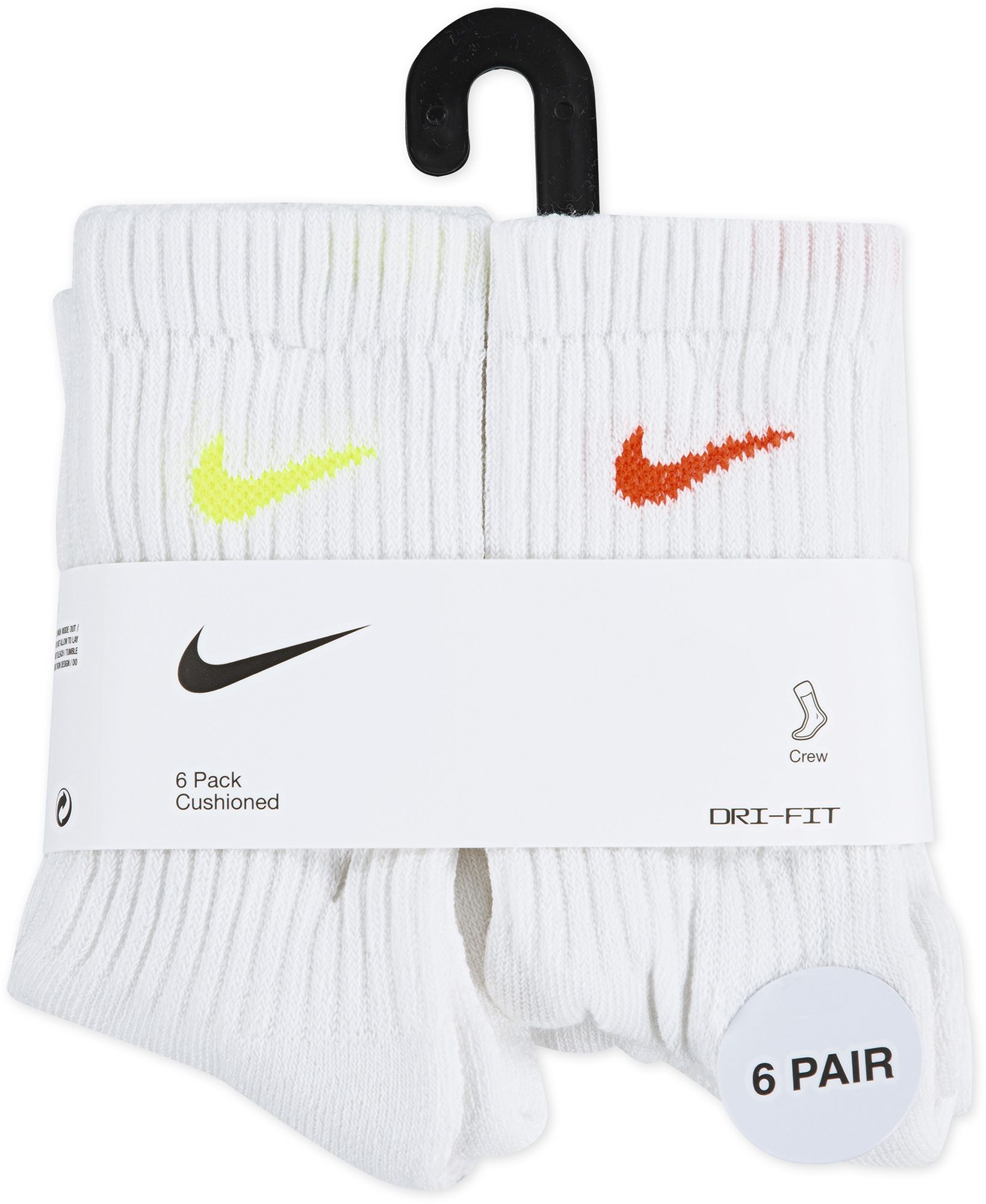 Nike Little Kids' Performance Basic Crew Socks - 6 Pack product image