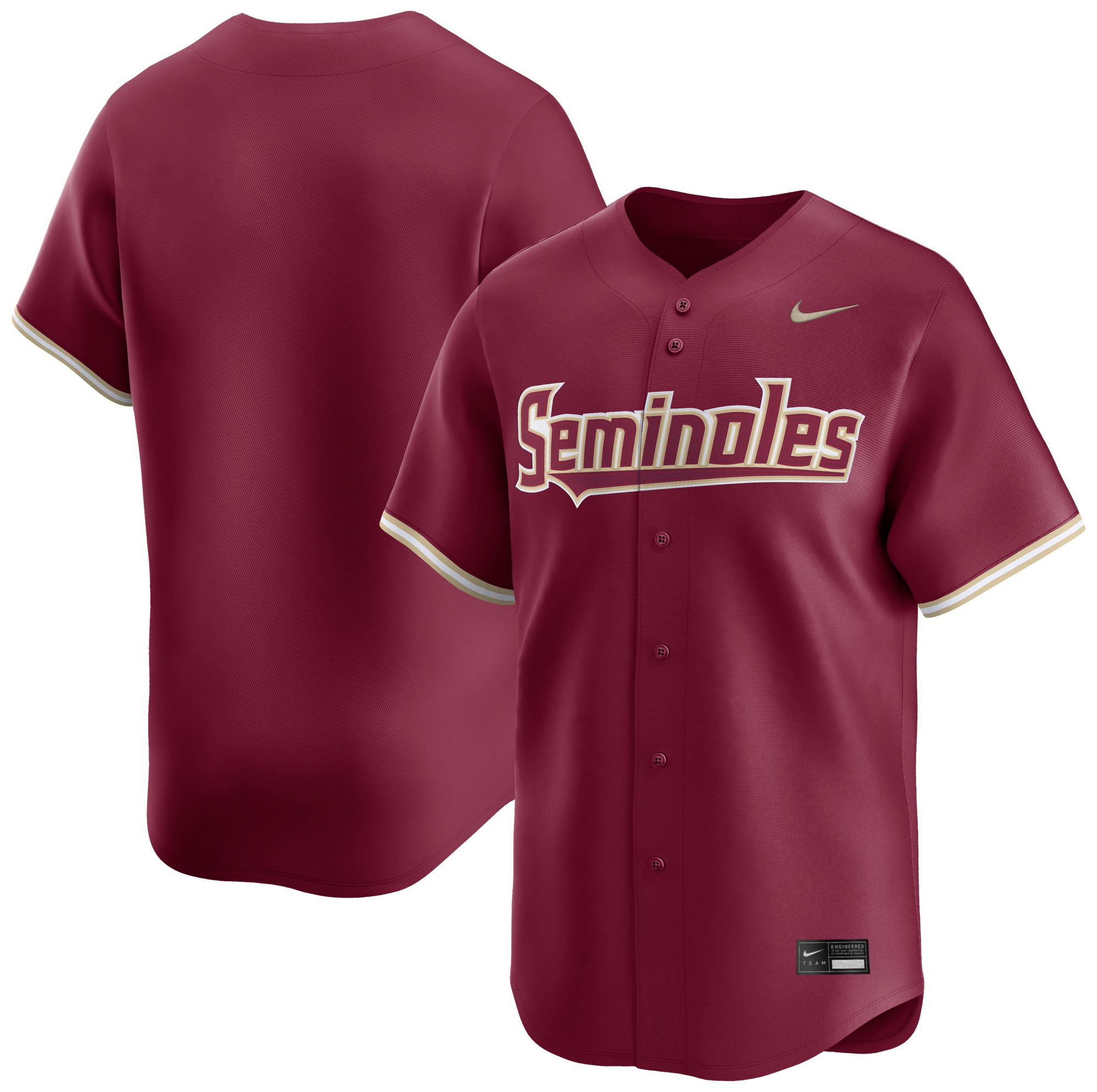 Nike Men's Florida State Seminoles Team Maroon Baseball Jersey product image