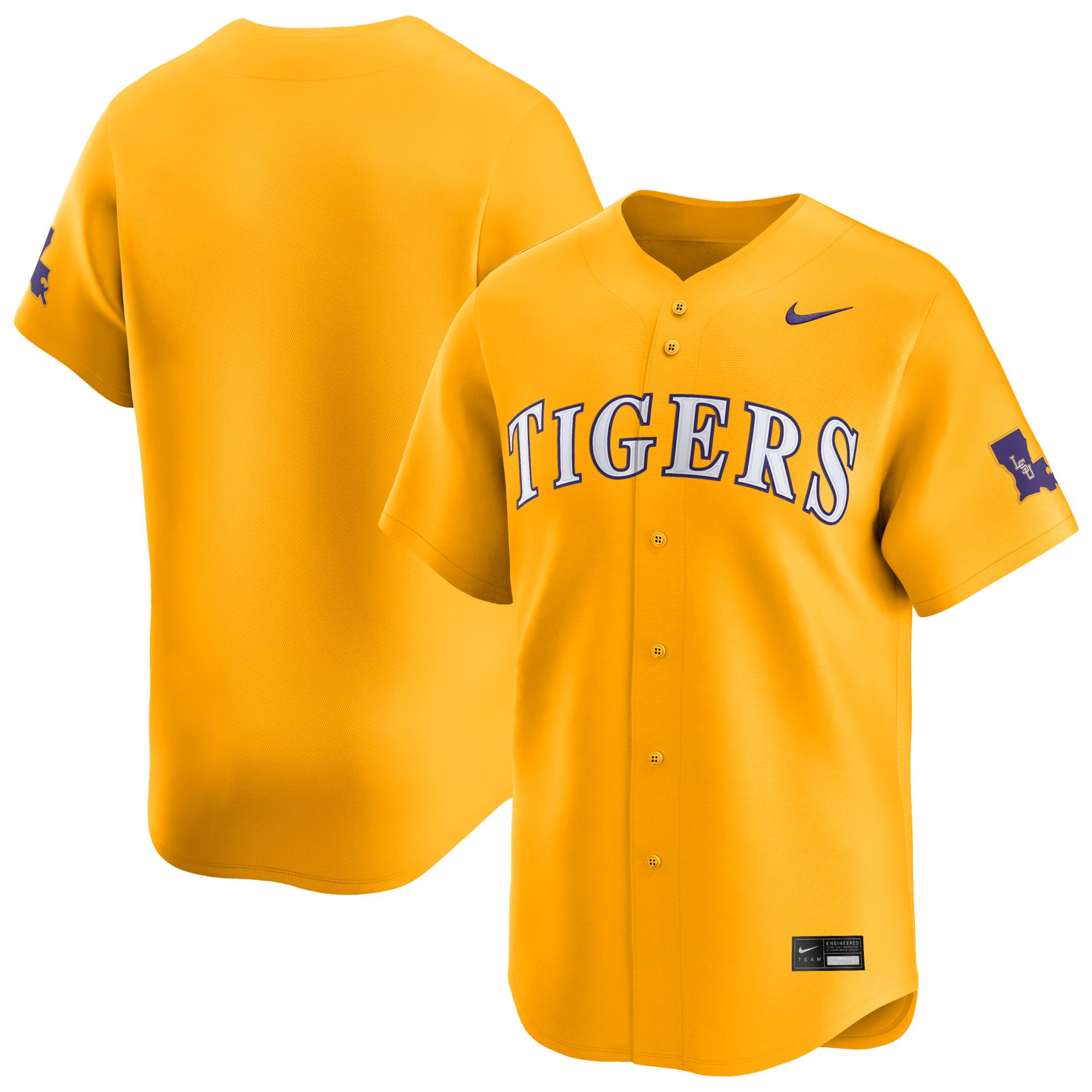 Nike Men's LSU Tigers University Gold Baseball Replica Jersey product image