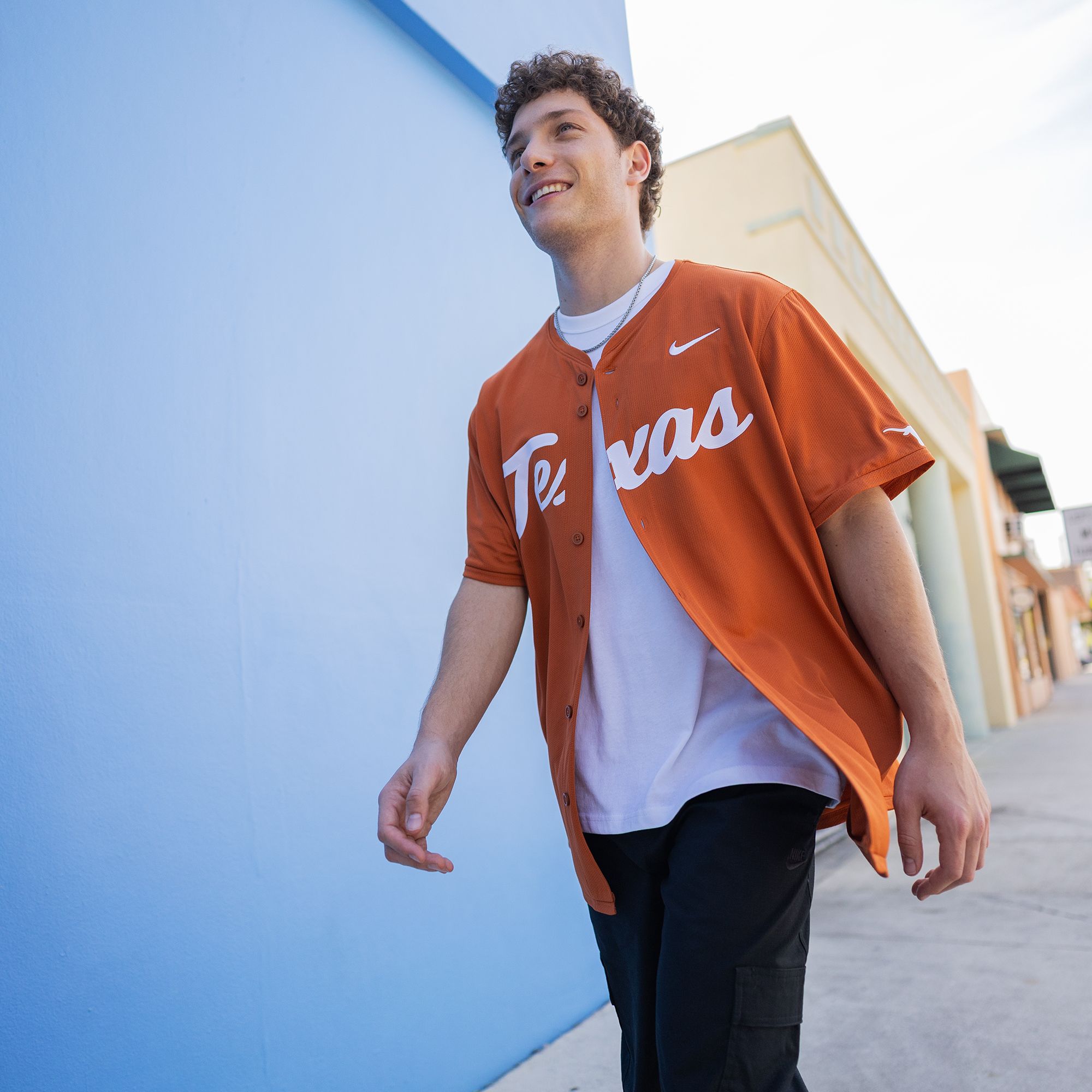 NCAA Men's Texas Longhorns Desert Orange Baseball Replica Jersey product image