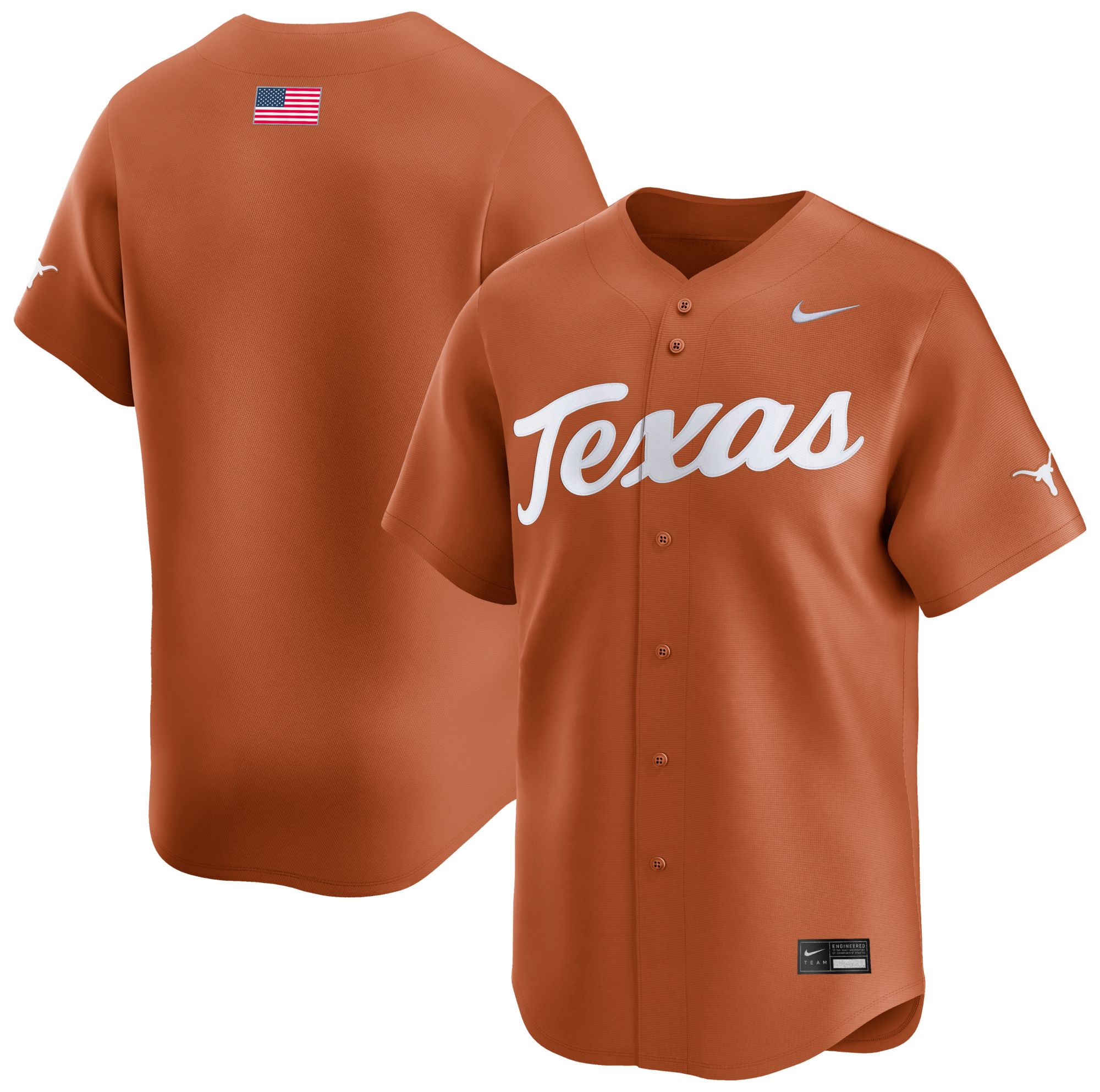 NCAA Men's Texas Longhorns Desert Orange Baseball Replica Jersey product image