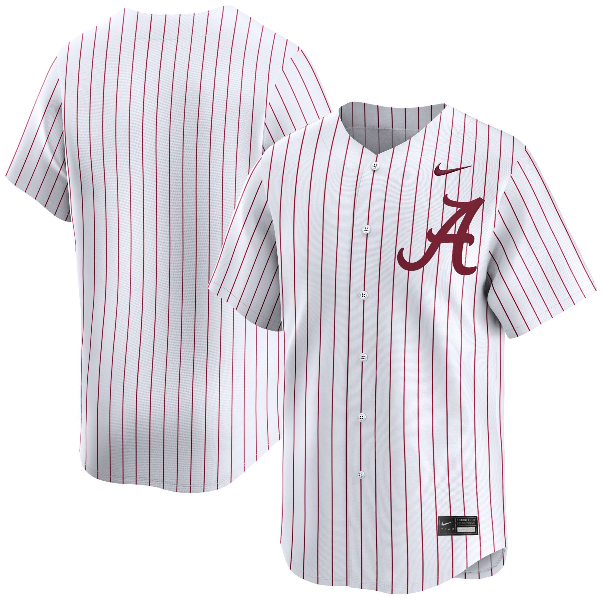 NCAA Men's Alabama Crimson Tide White Baseball Replica Jersey product image