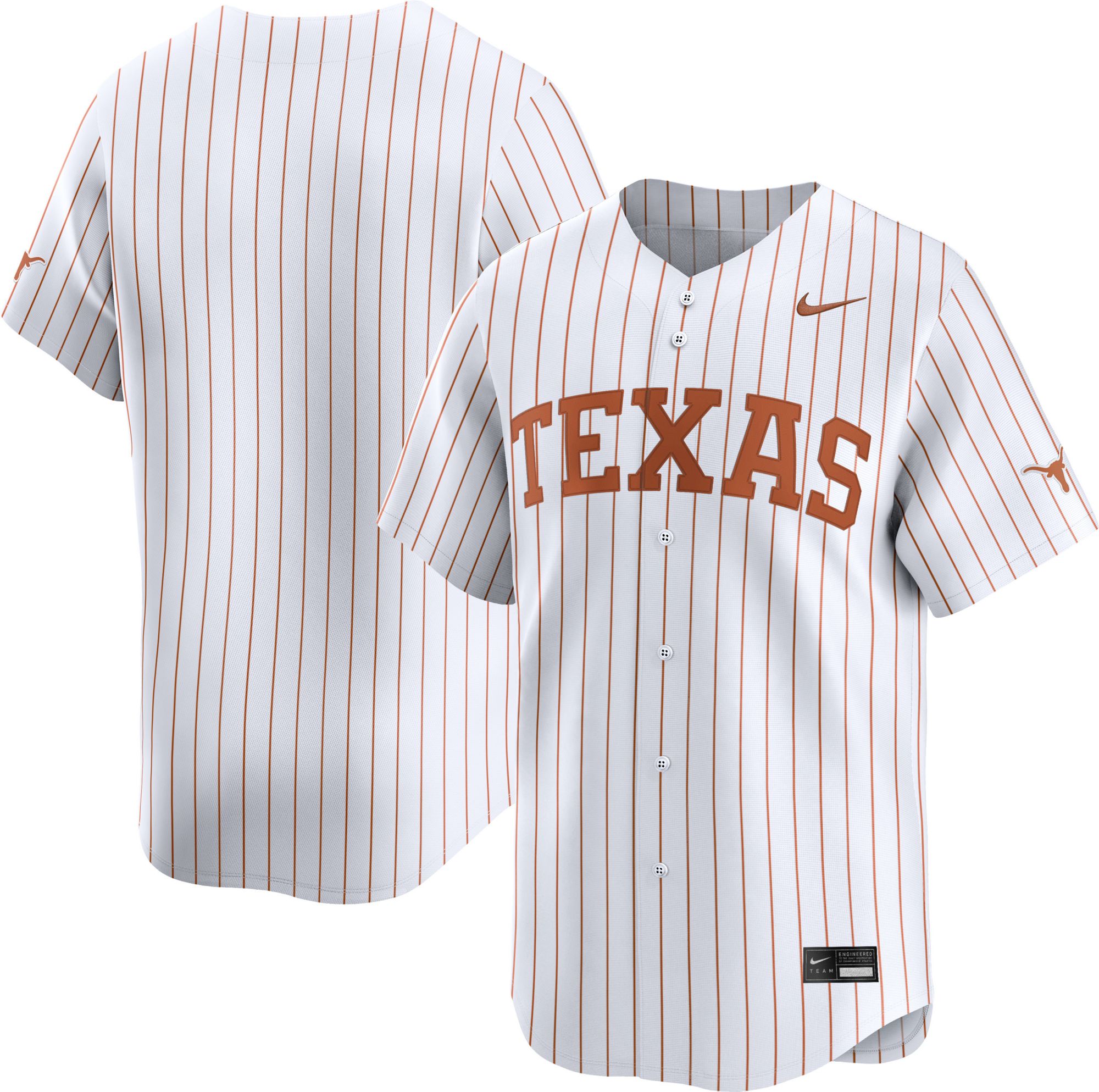 Nike Men's Texas Longhorns White Replica Baseball Jersey product image