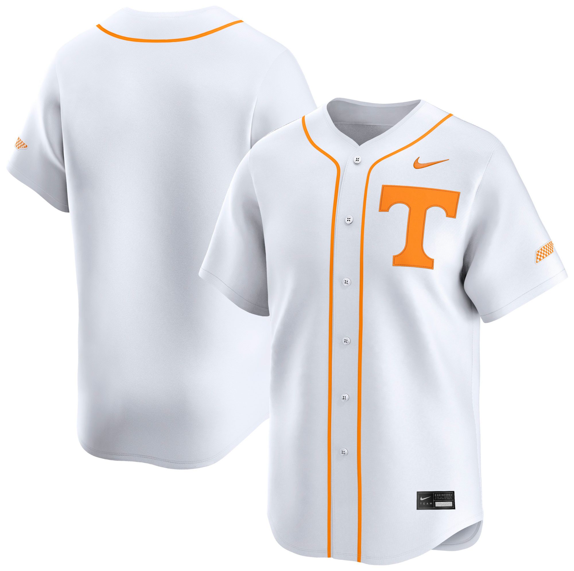 Nike Men's Tennessee Volunteers White Baseball Jersey product image