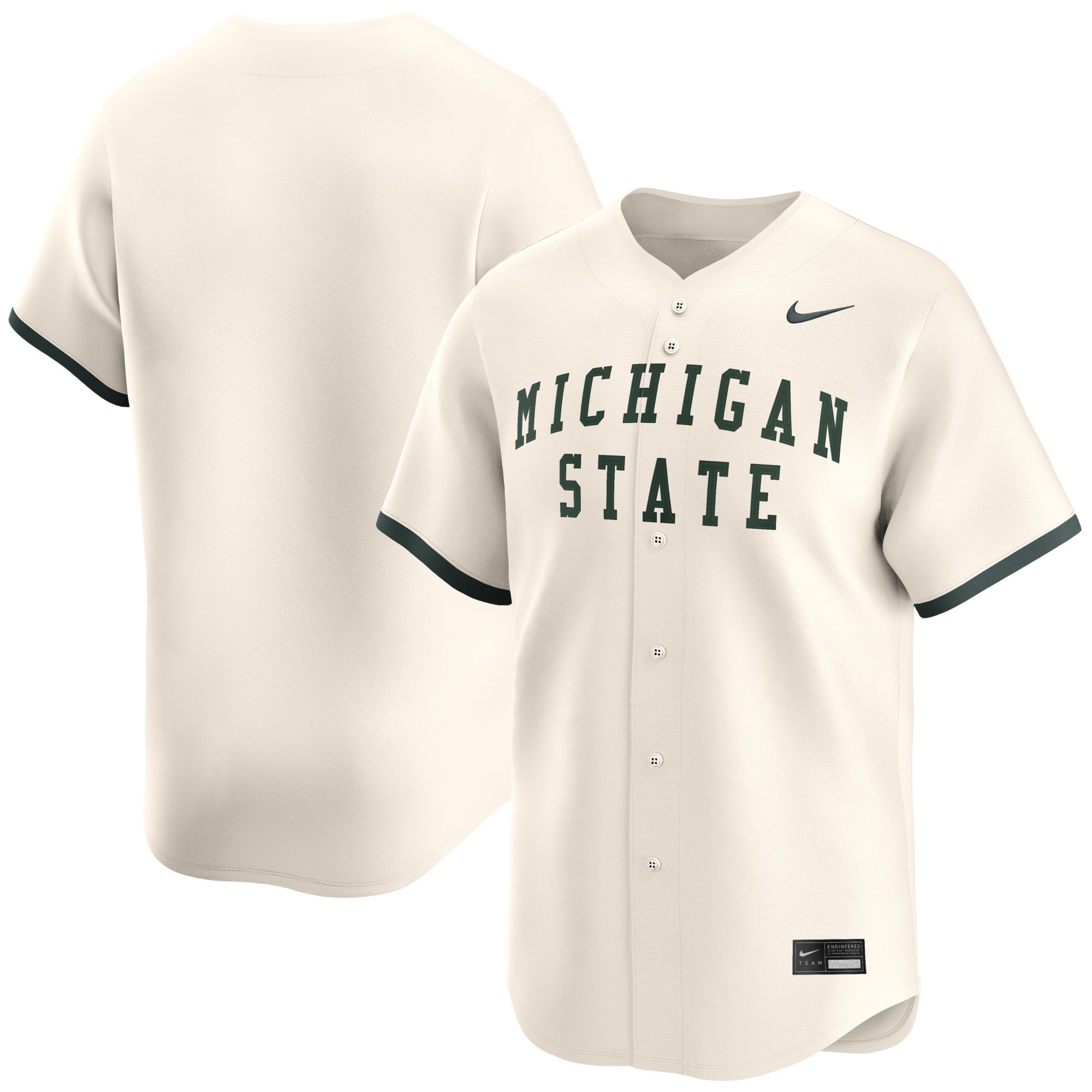 Nike Men's Michigan State Spartans Natural Baseball Jersey product image