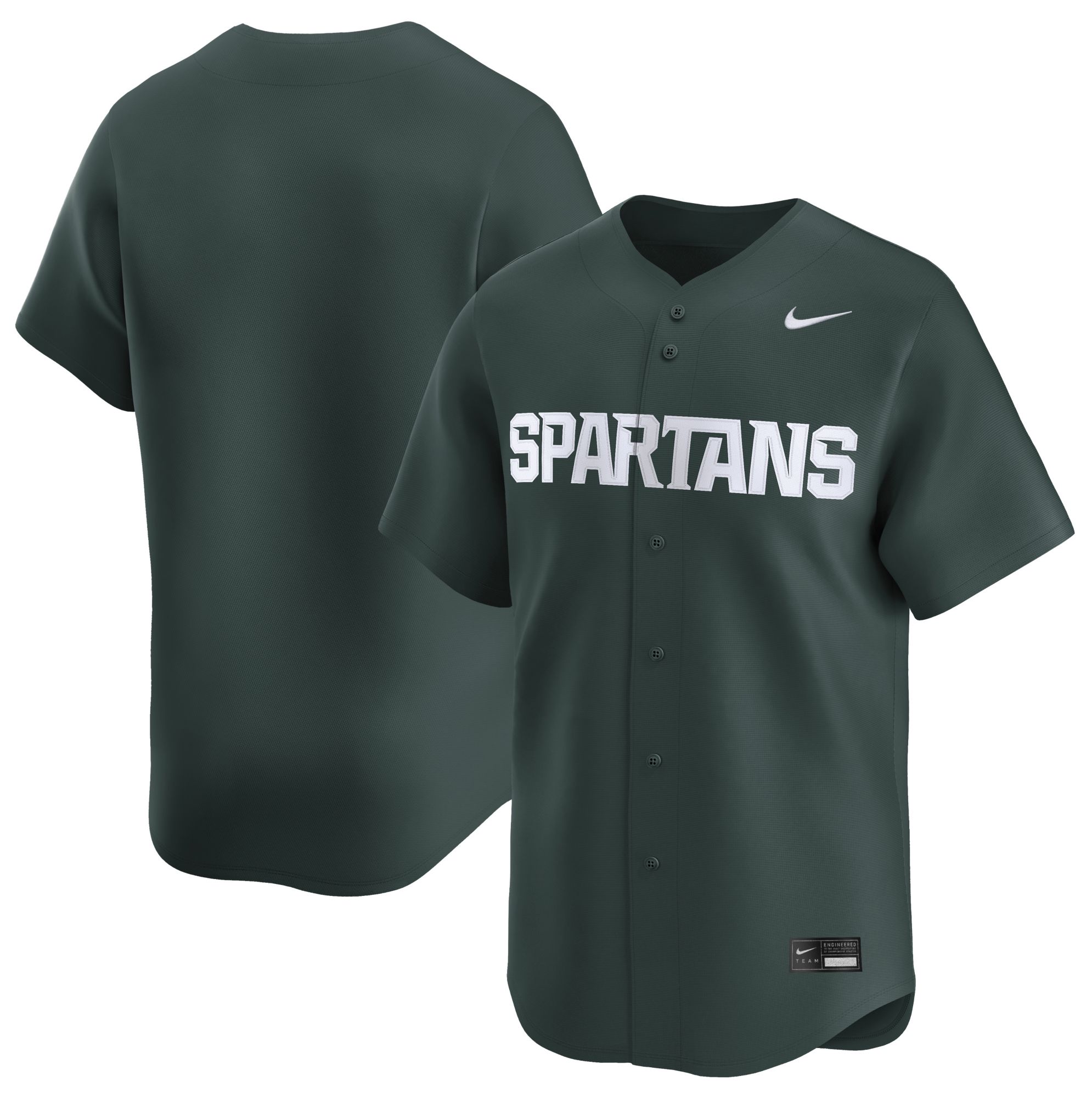NCAA Men's Michigan State Spartans Pro Green Baseball Replica Jersey product image