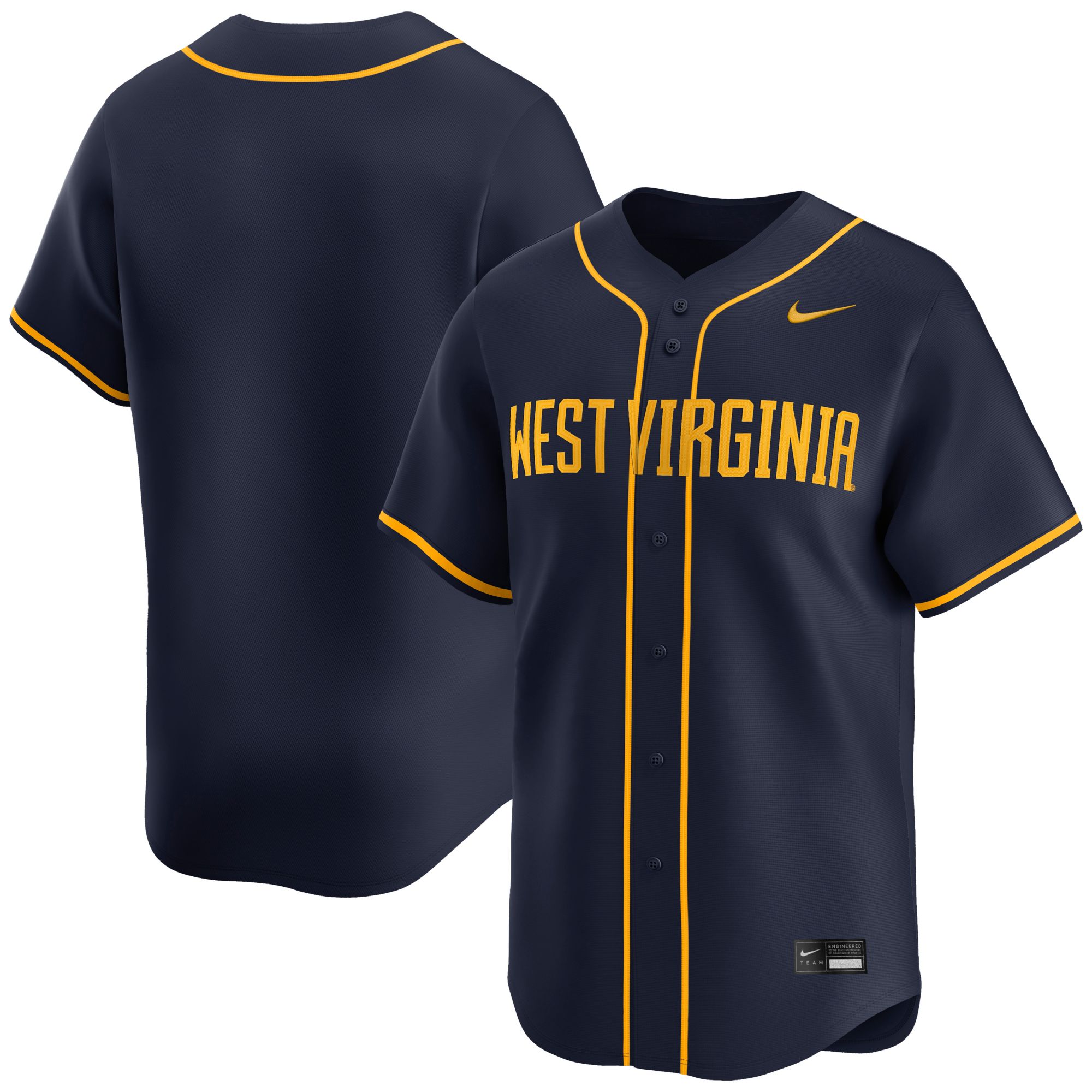 NCAA Men's West Virginia Mountaineers College Navy Baseball Replica Jersey product image