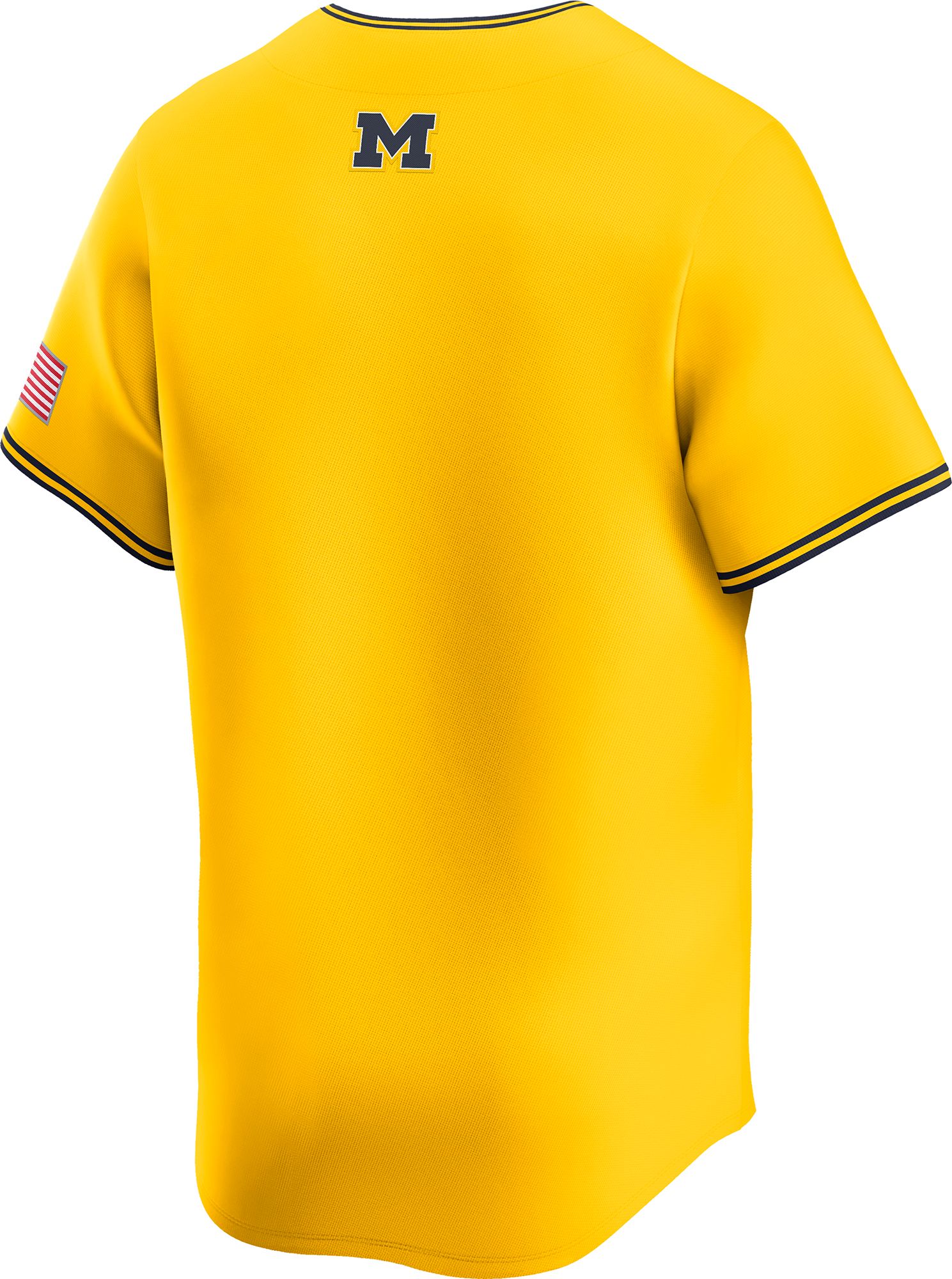 Nike Men's Michigan Wolverines Yellow Replica Alternate Baseball Jersey product image