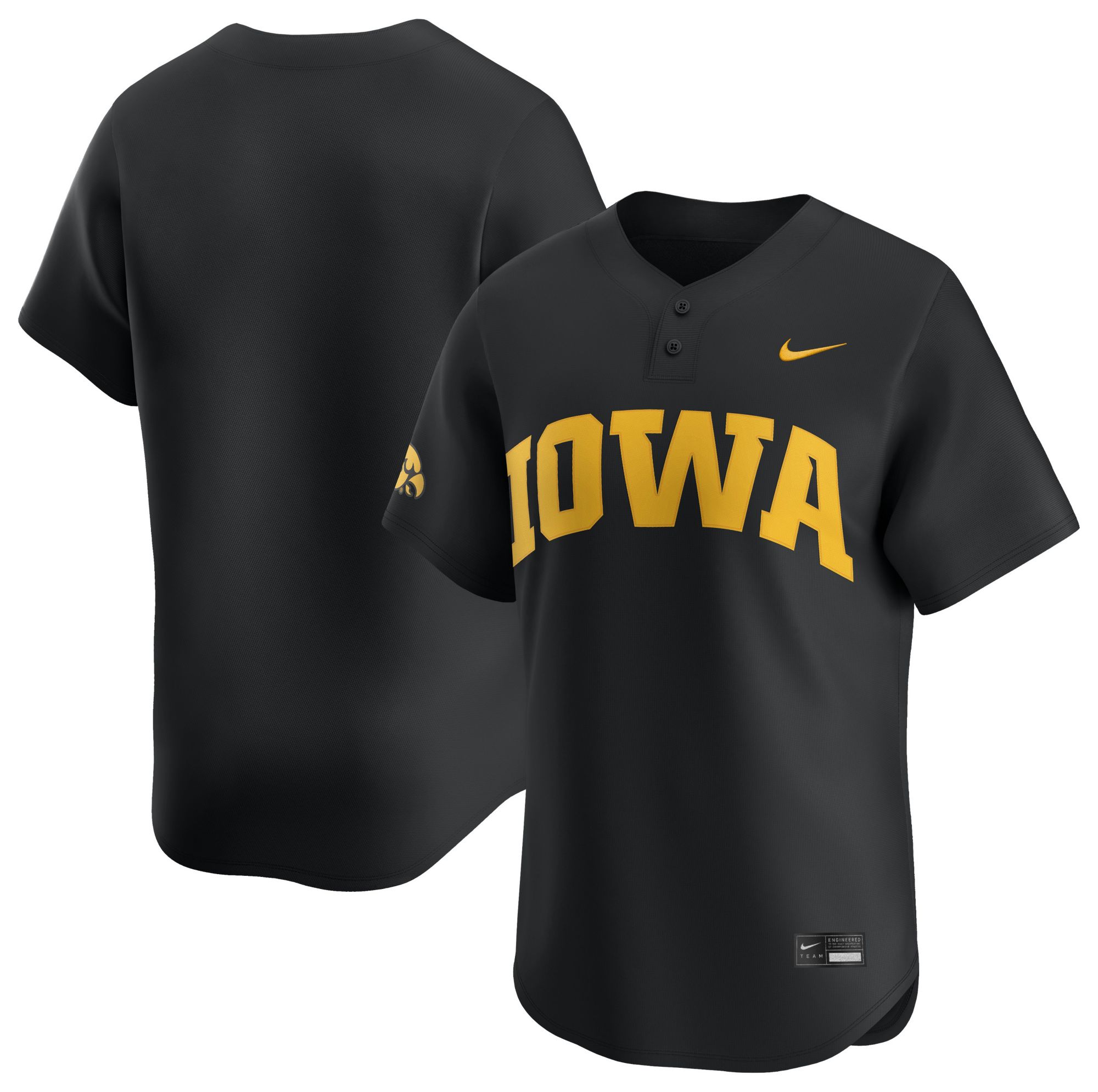 Nike Men's Iowa Hawkeyes Black Replica Baseball Jersey product image