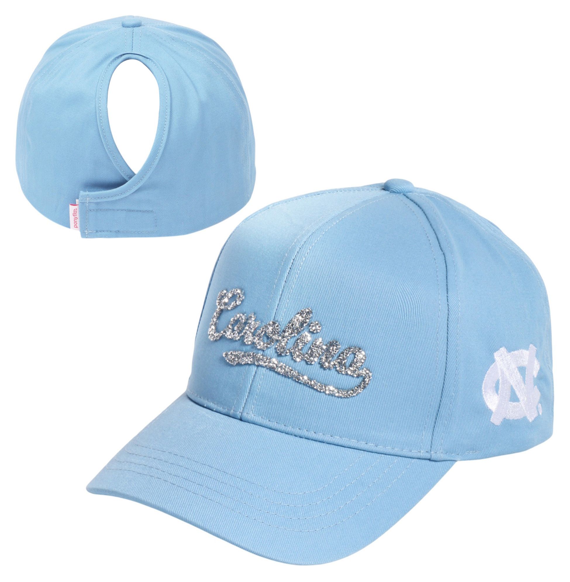 Ponyflo Women's North Carolina Tar Heels Light Blue Bling Ponyflo Hat product image