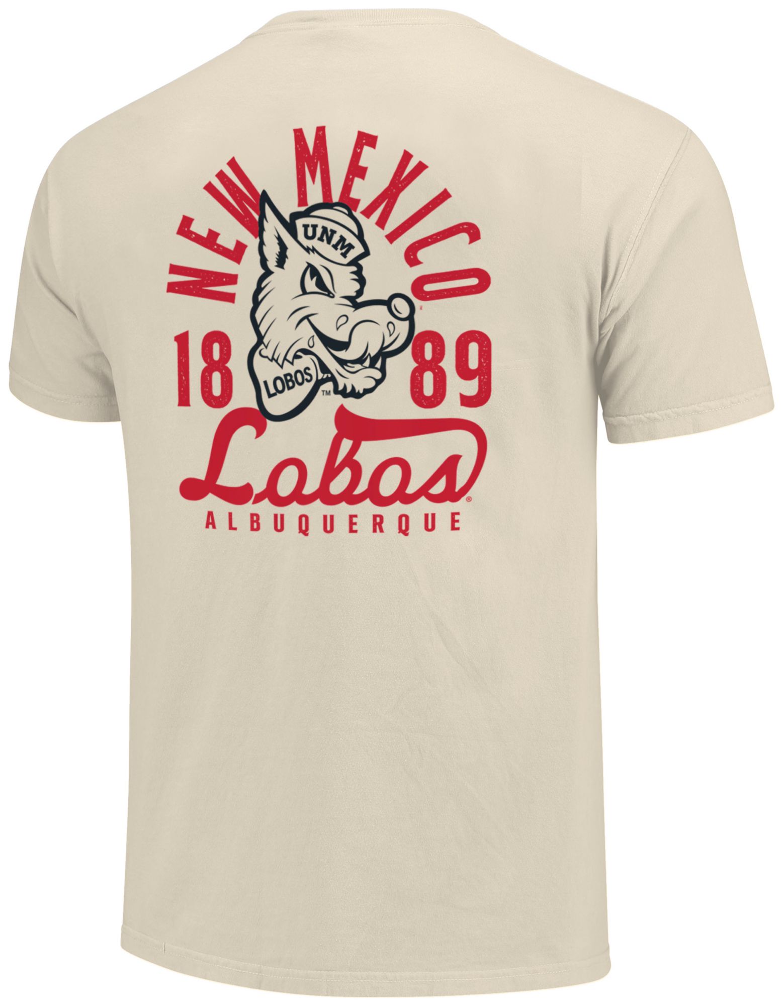 Image One Men's New Mexico Lobos Ivory Mascot T-Shirt product image