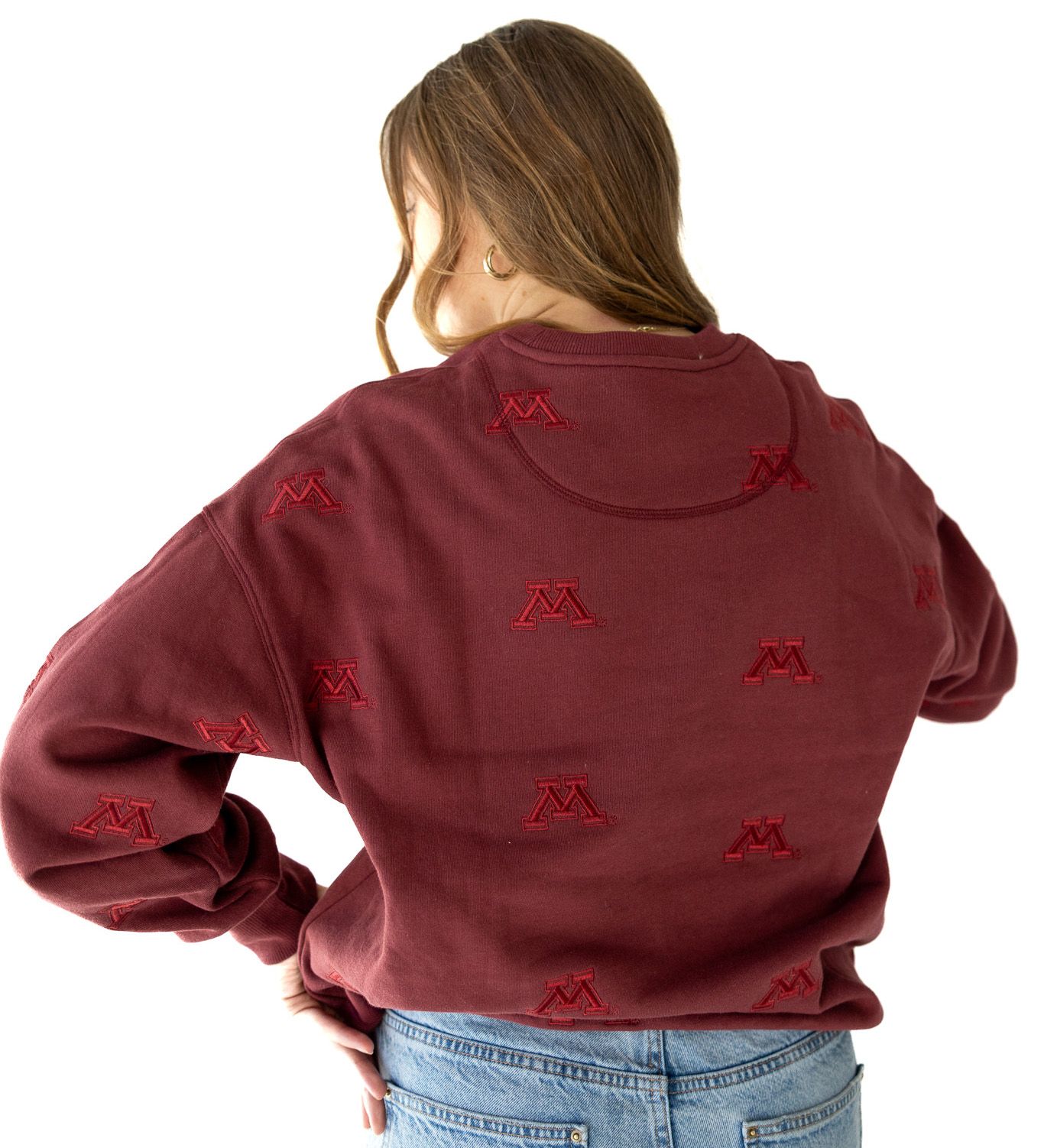Gameday Social Women's Minnesota Golden Gophers Maroon Lantern Crew Pullover Sweatshirt product image