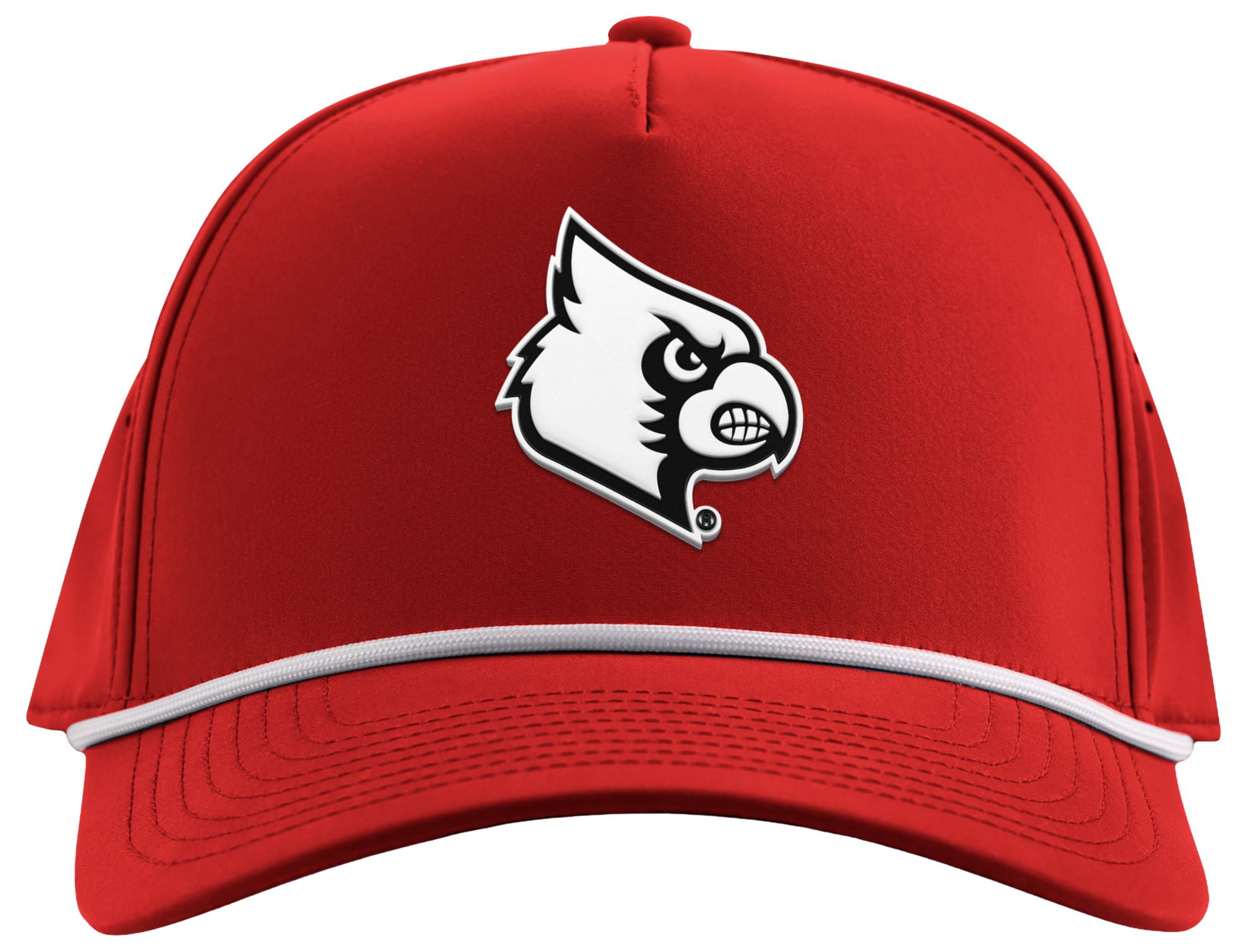 Branded Bills Adult Louisville Cardinals Red Five Panel Rope Adjustable Snapback Hat product image
