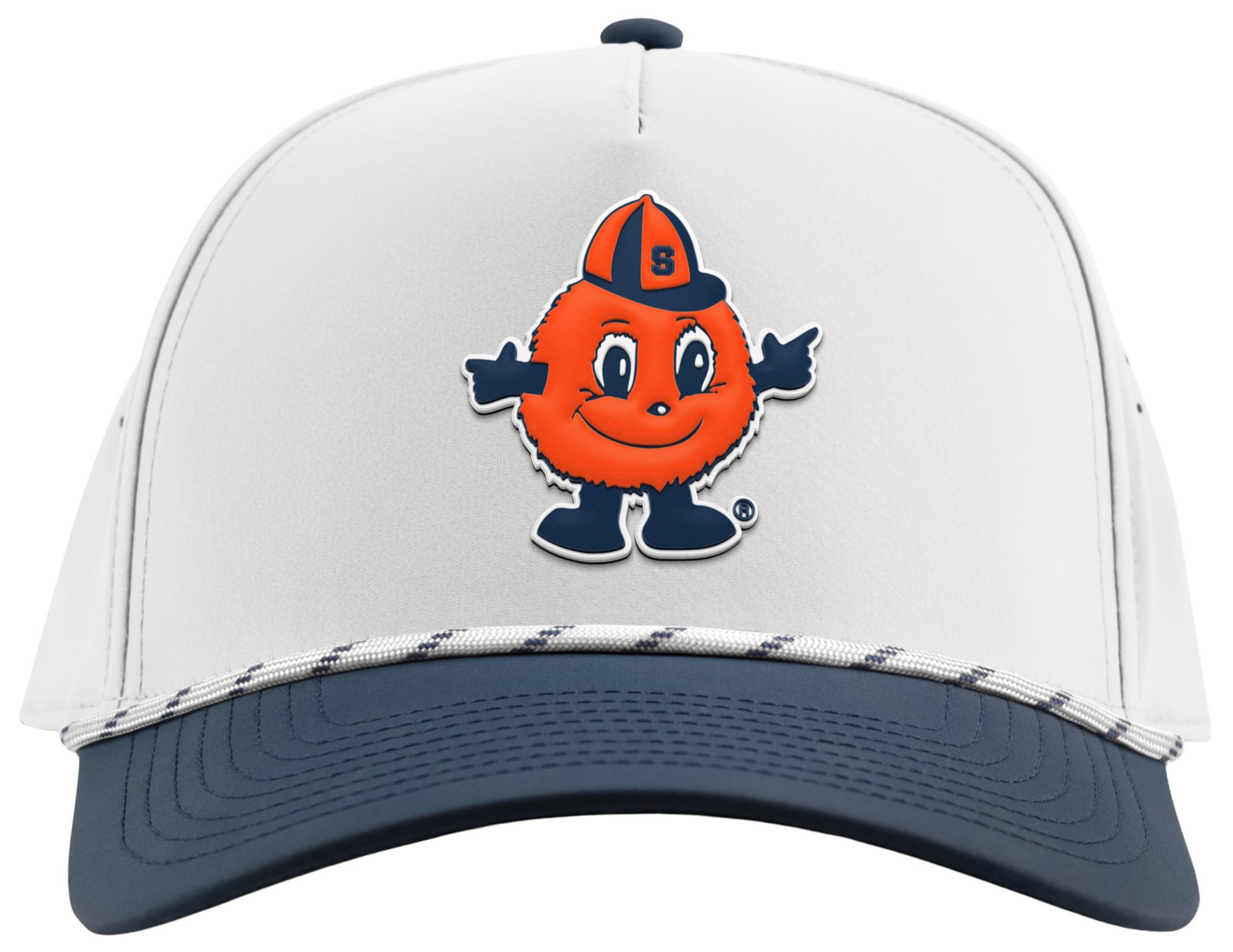 Branded Bills Adult Syracuse Orange White and Navy Otto Rope Snapback Adjustable Hat product image