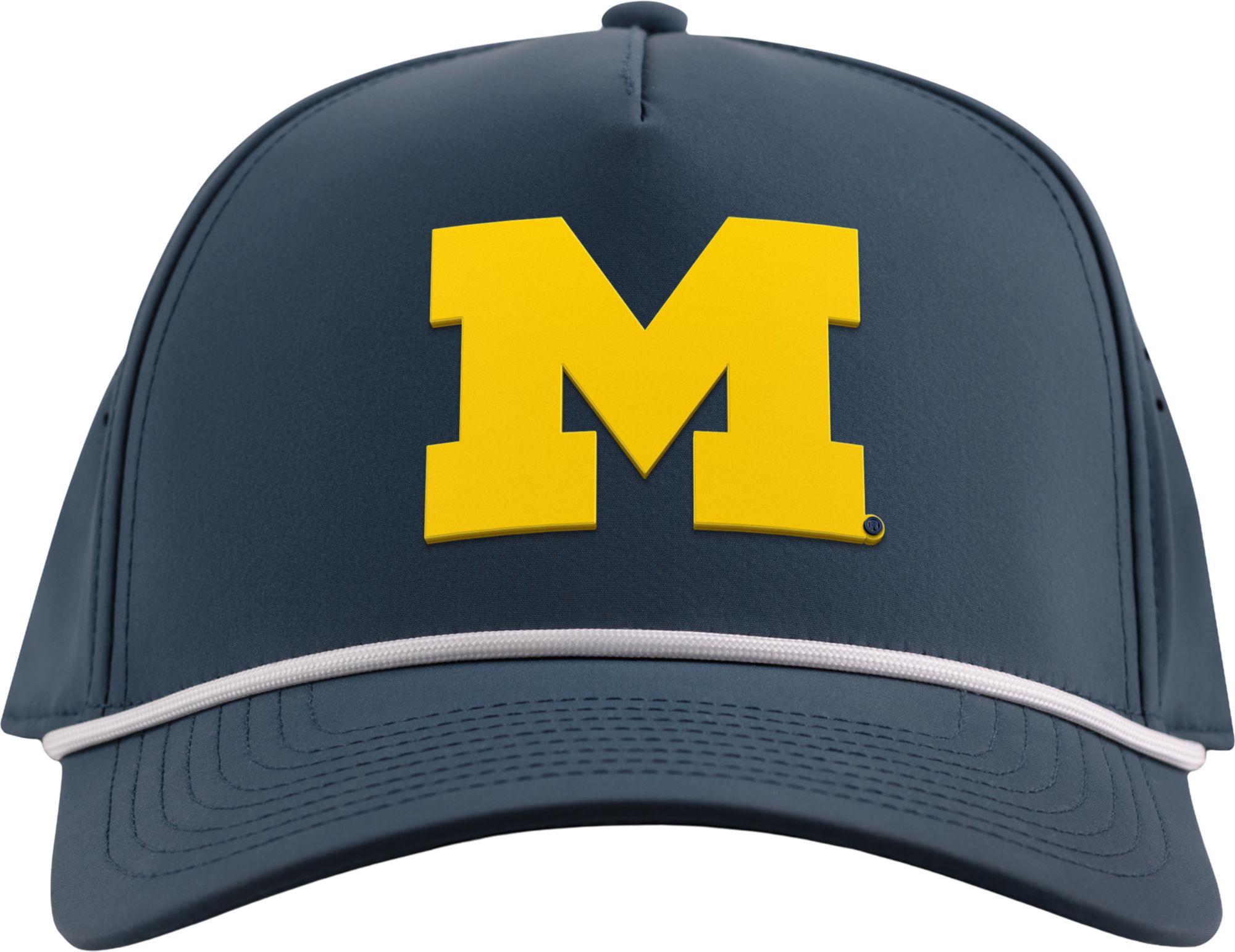 Branded Bills Adult Michigan Wolverines Navy Block Rope Adjustable Snapback Hat product image
