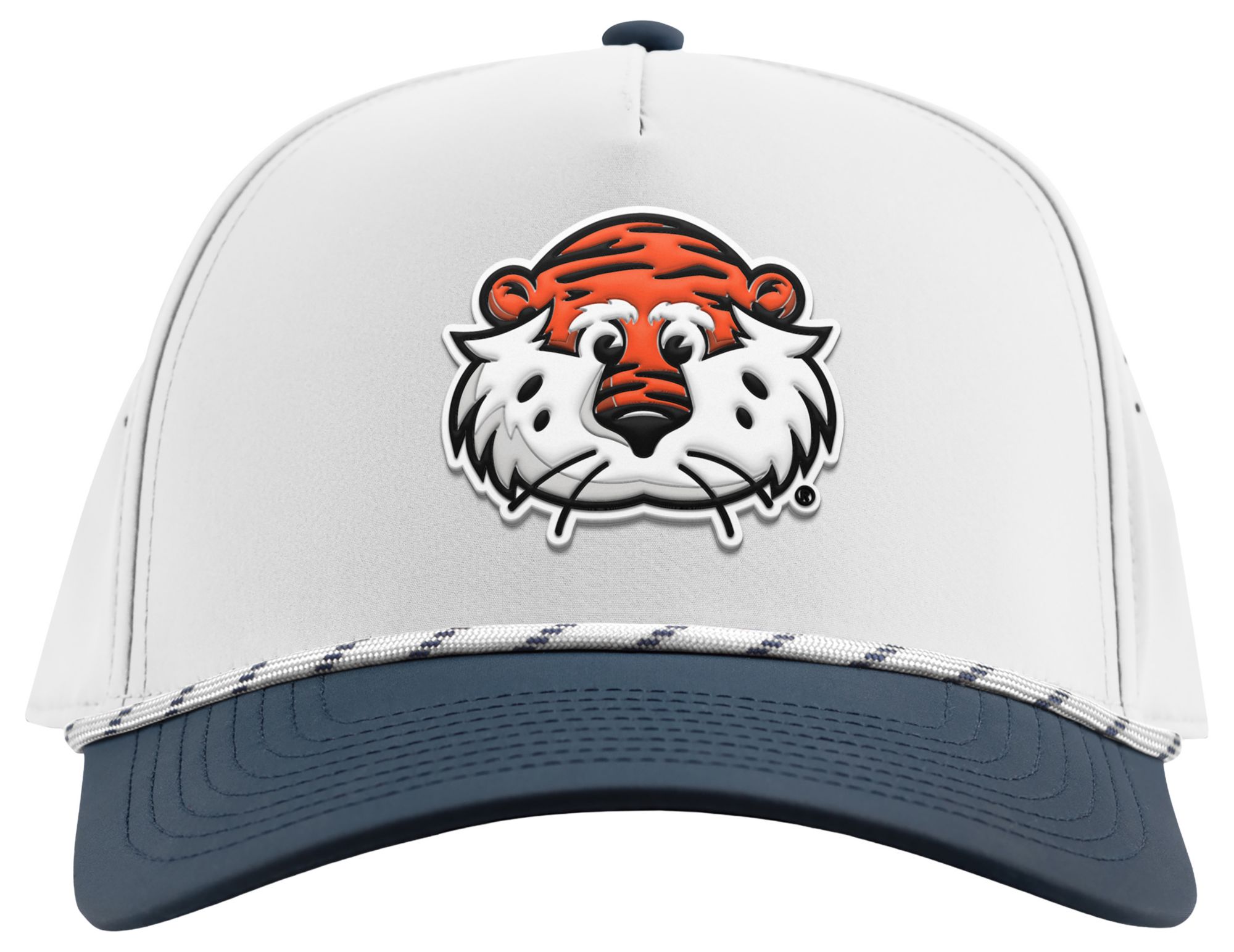Branded Bills Adult Auburn Tigers White/Navy Five Panel Rope Adjustable Snapback Hat product image