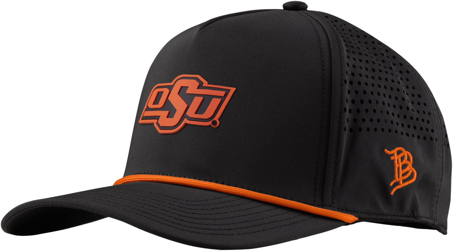 Branded Bills Adult Oklahoma State Cowboys White 5 Panel Rope Snapback Adjustable Hat product image