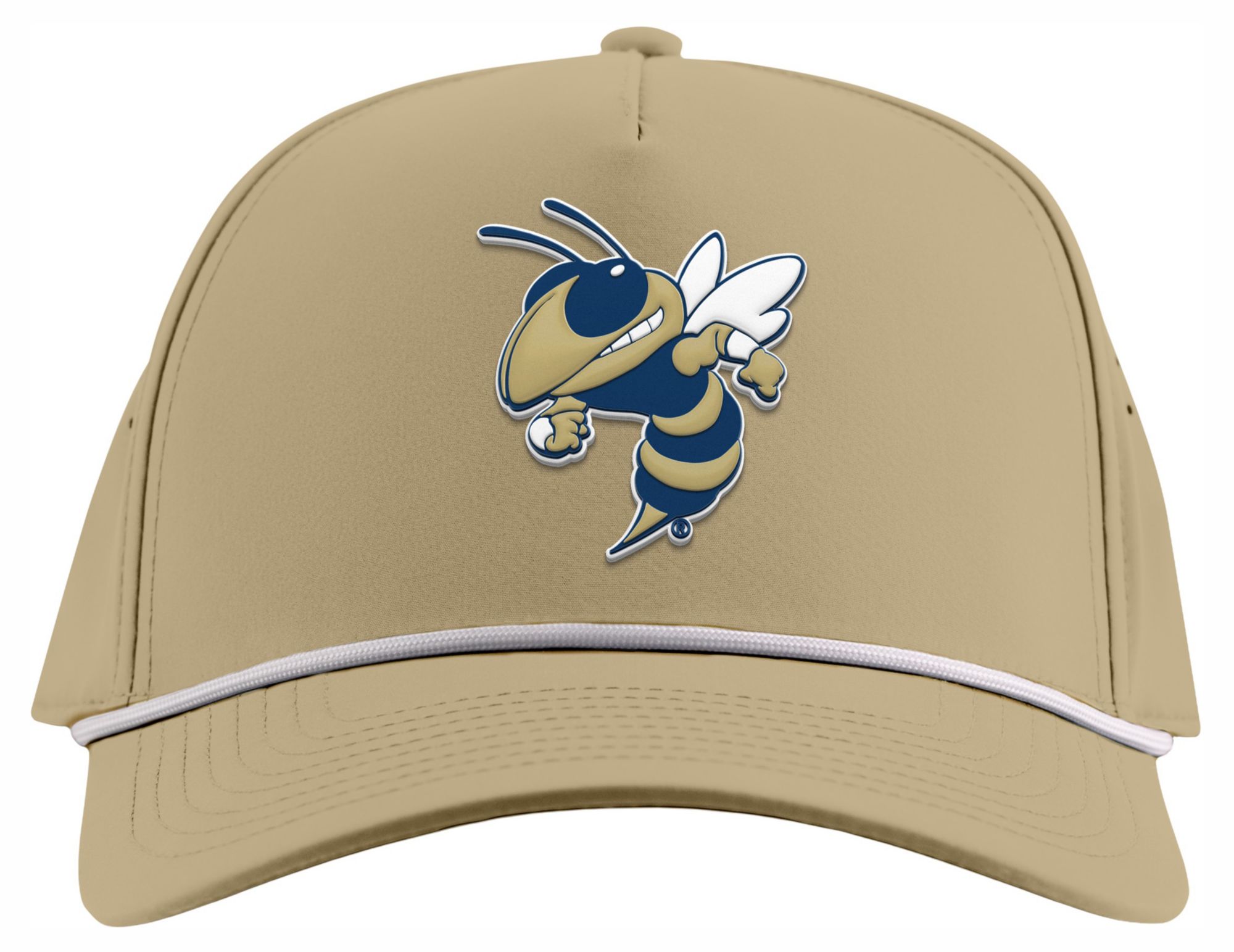 Branded Bills Adult Georgia Tech Yellow Jackets Tan 5-Panel Rope Snapback product image