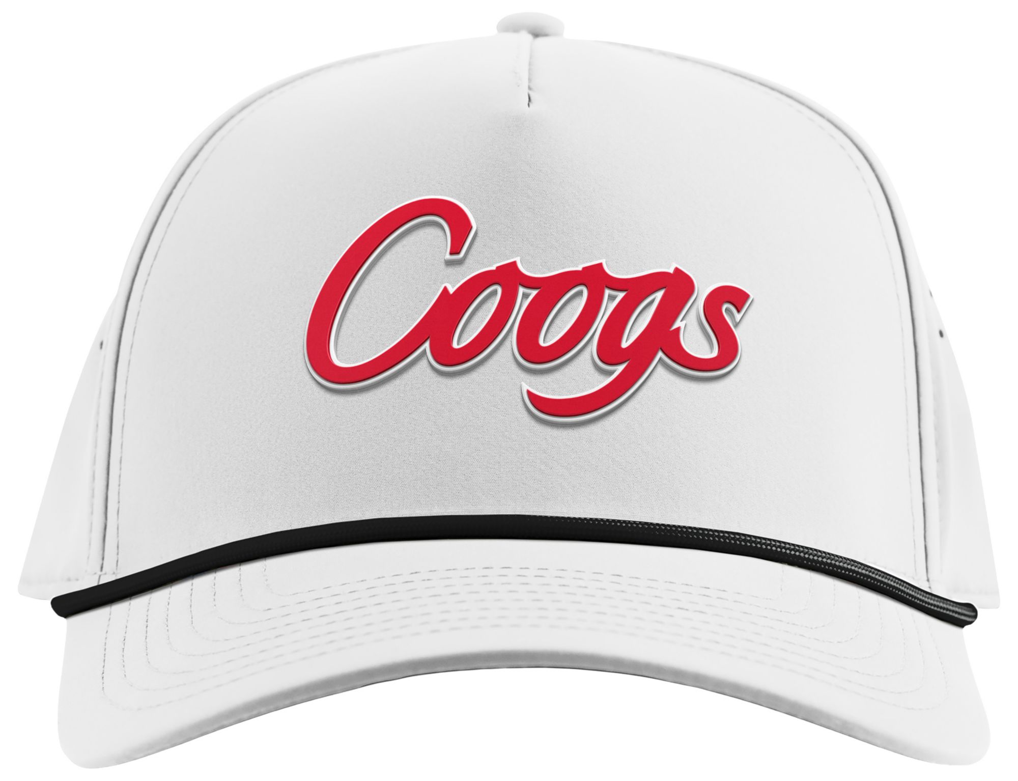 Branded Bills Adult Houston Cougars White Five Panel Rope Adjustable Snapback Hat product image