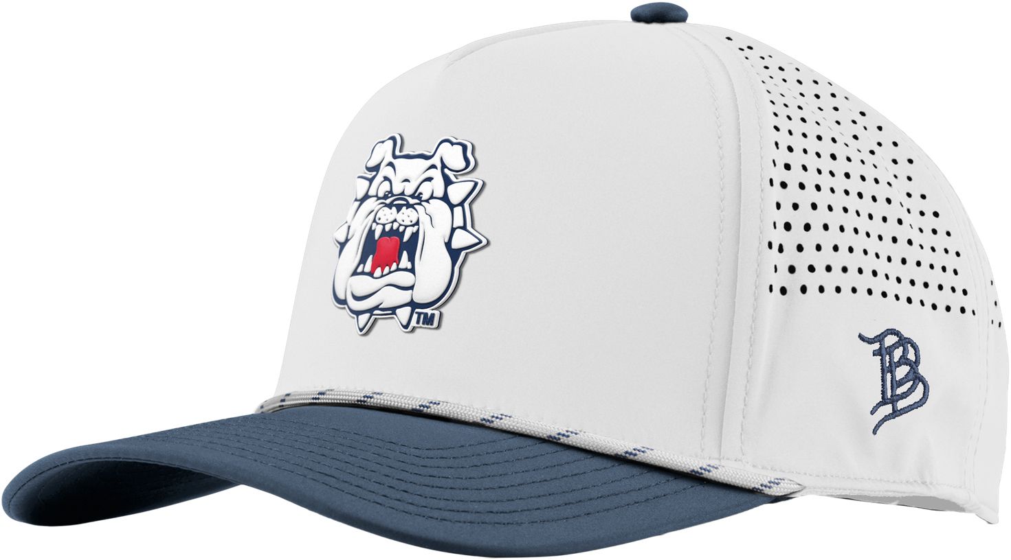 Branded Bills Adult Fresno State Bulldogs White 5 Panel Rope Snapback Adjustable Hat product image