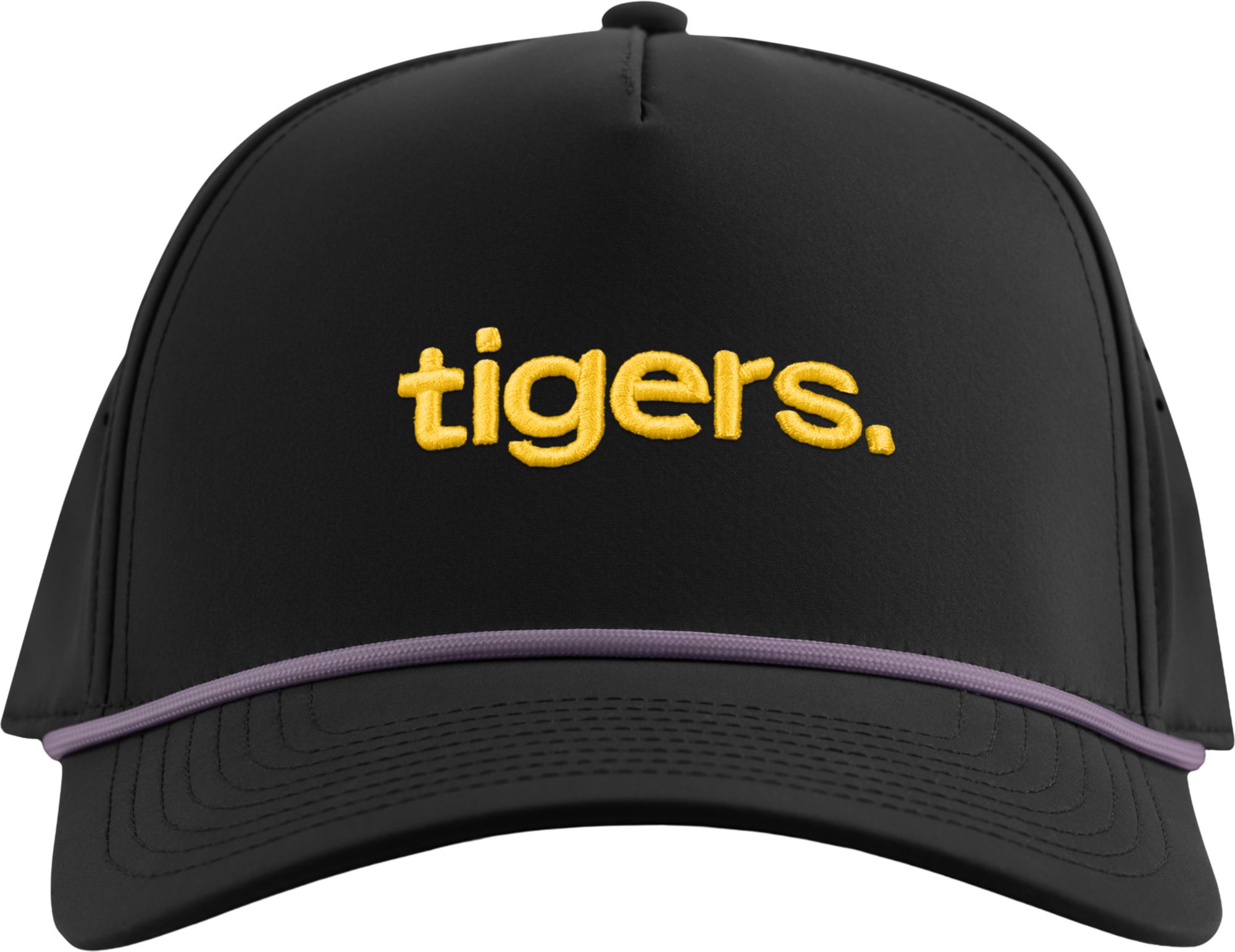 Branded Bills Adult LSU Tigers Black 5-Panel Rope Statement Snapback product image