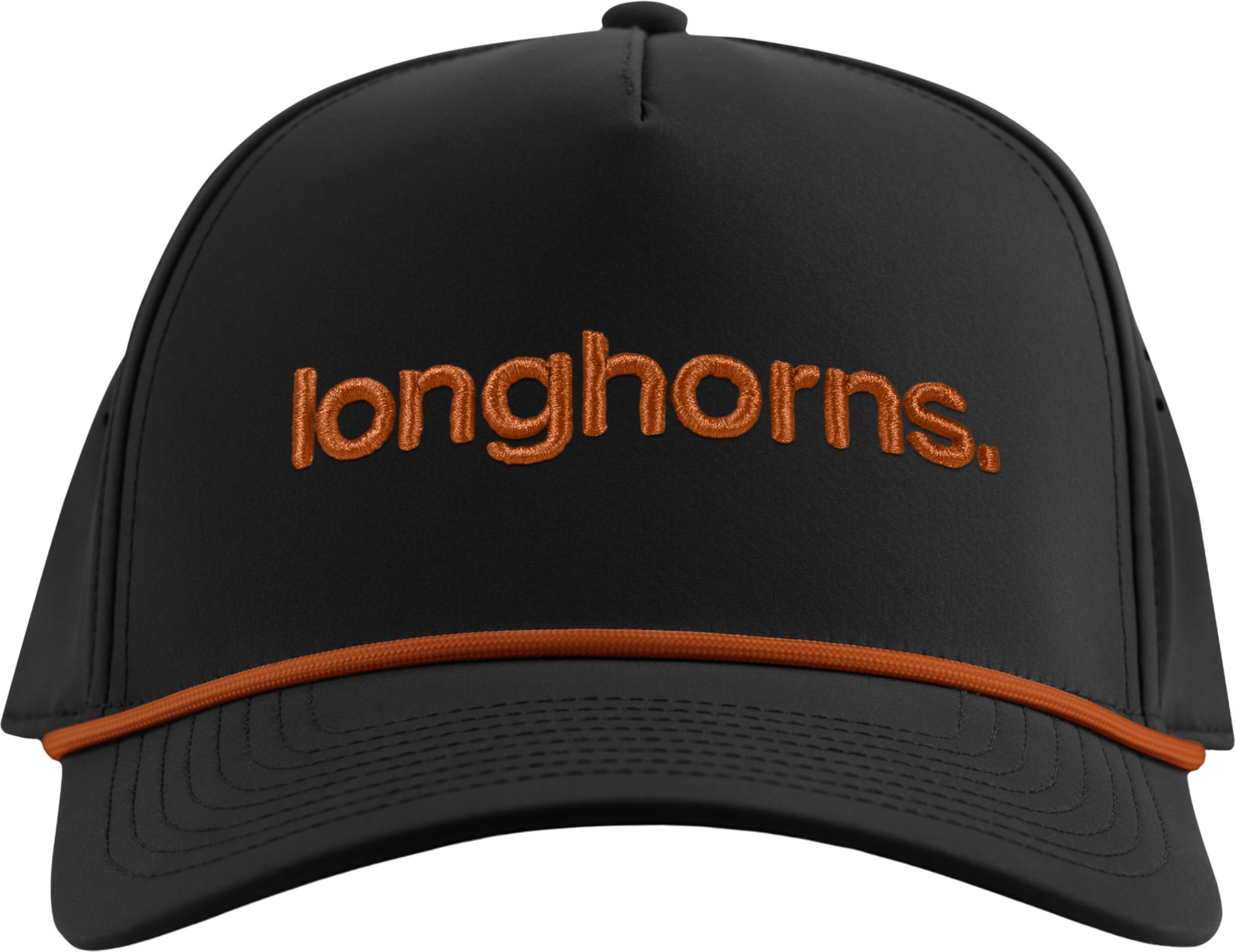 Branded Bills Adult Texas Longhorns Black 5-Panel Rope Statement Snapback product image