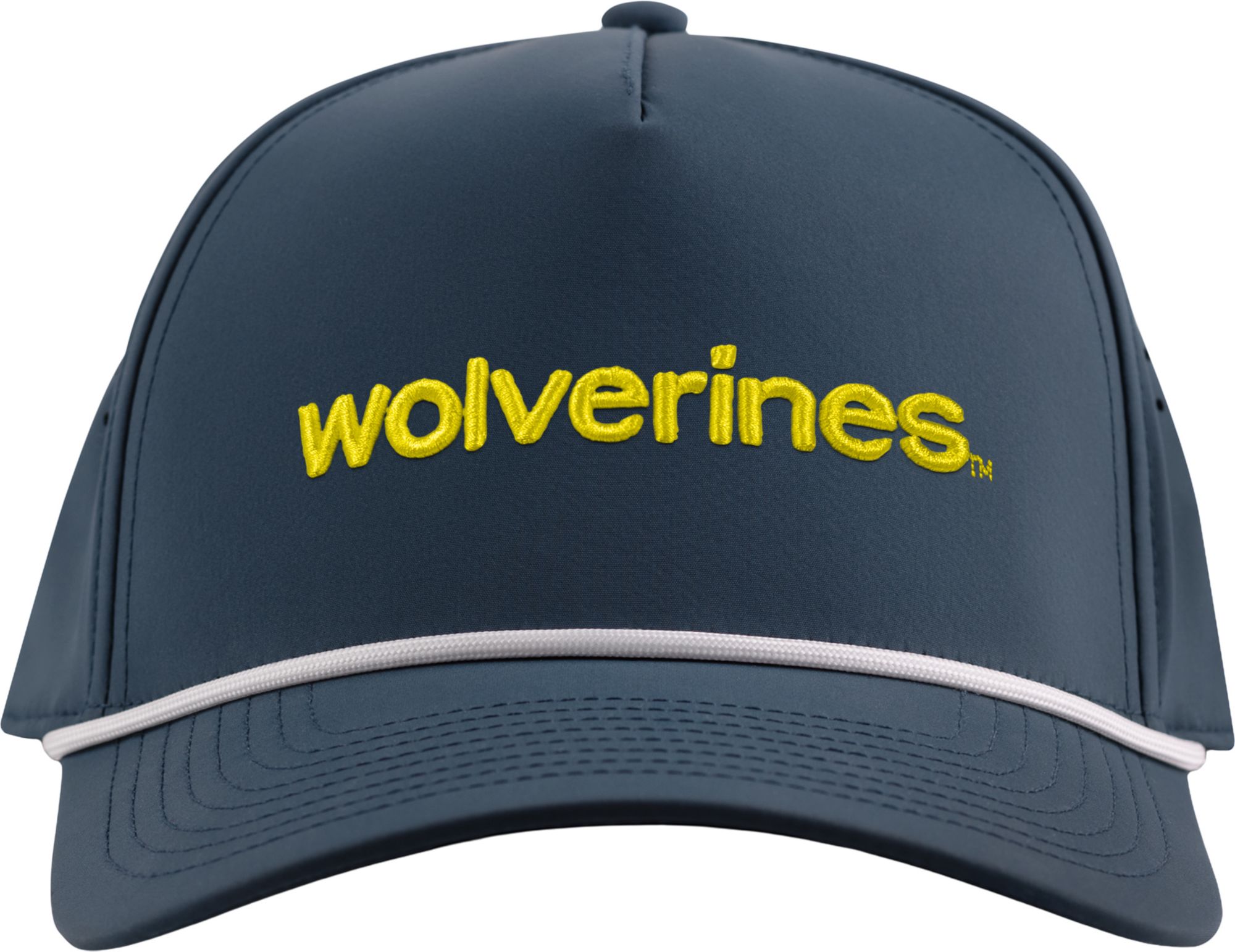 Branded Bills Adult Michigan Wolverines Navy 5-Panel Rope Statement Snapback product image