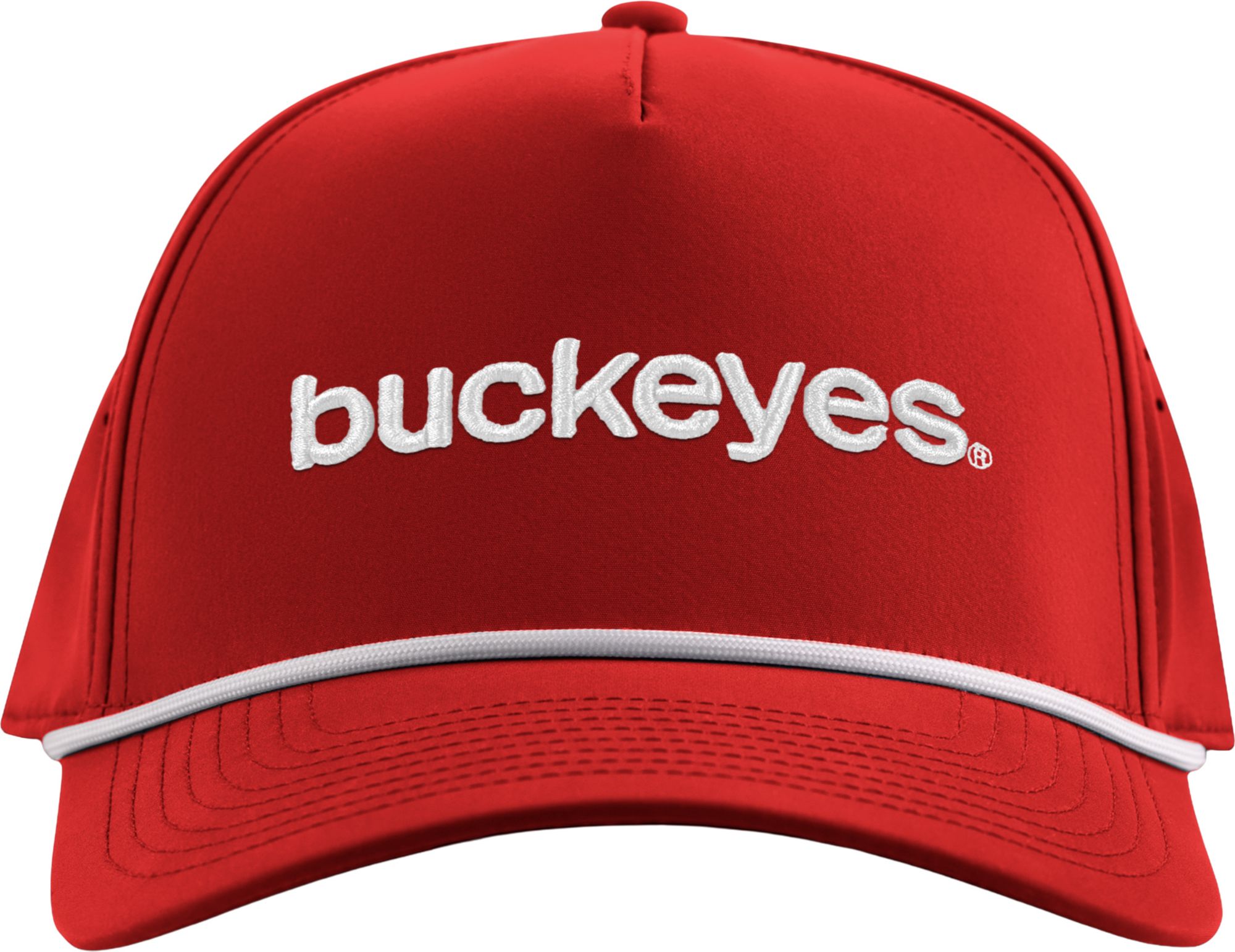Branded Bills Adult Ohio State Buckeyes Red 5-Panel Rope Statement Snapback product image