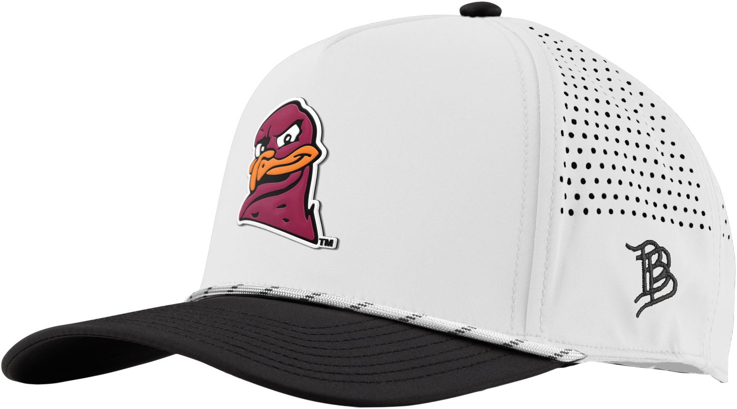 Branded Bills Adult Virginia Tech Hokies White 5 Panel Rope Snapback Adjustable Hat product image
