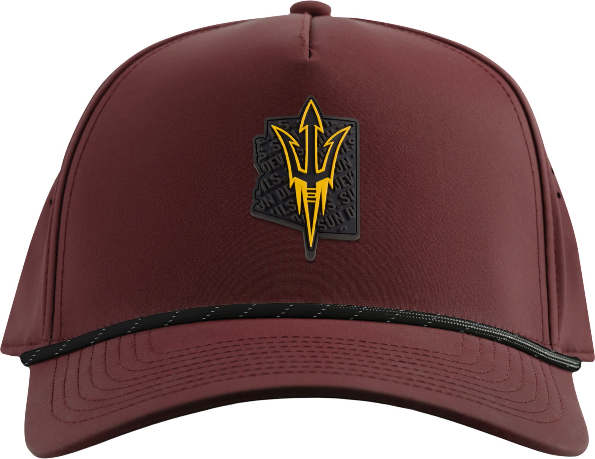 Branded Bills Adult Arizona State Sun Devils Maroon Pitch Fork Five Panel Rope Adjustable Snapback Hat product image