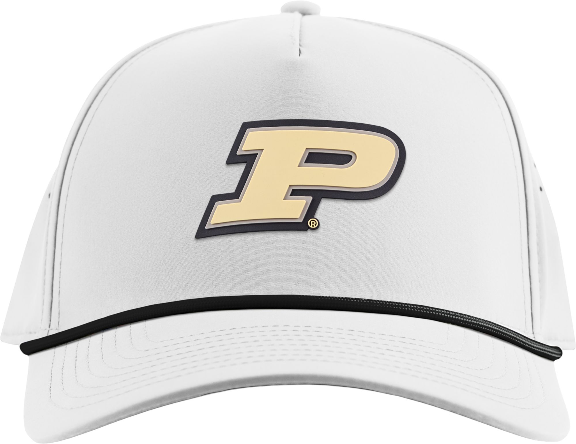 Branded Bills Adult Purdue Boilermakers White Block Rope Adjustable Snapback Hat product image