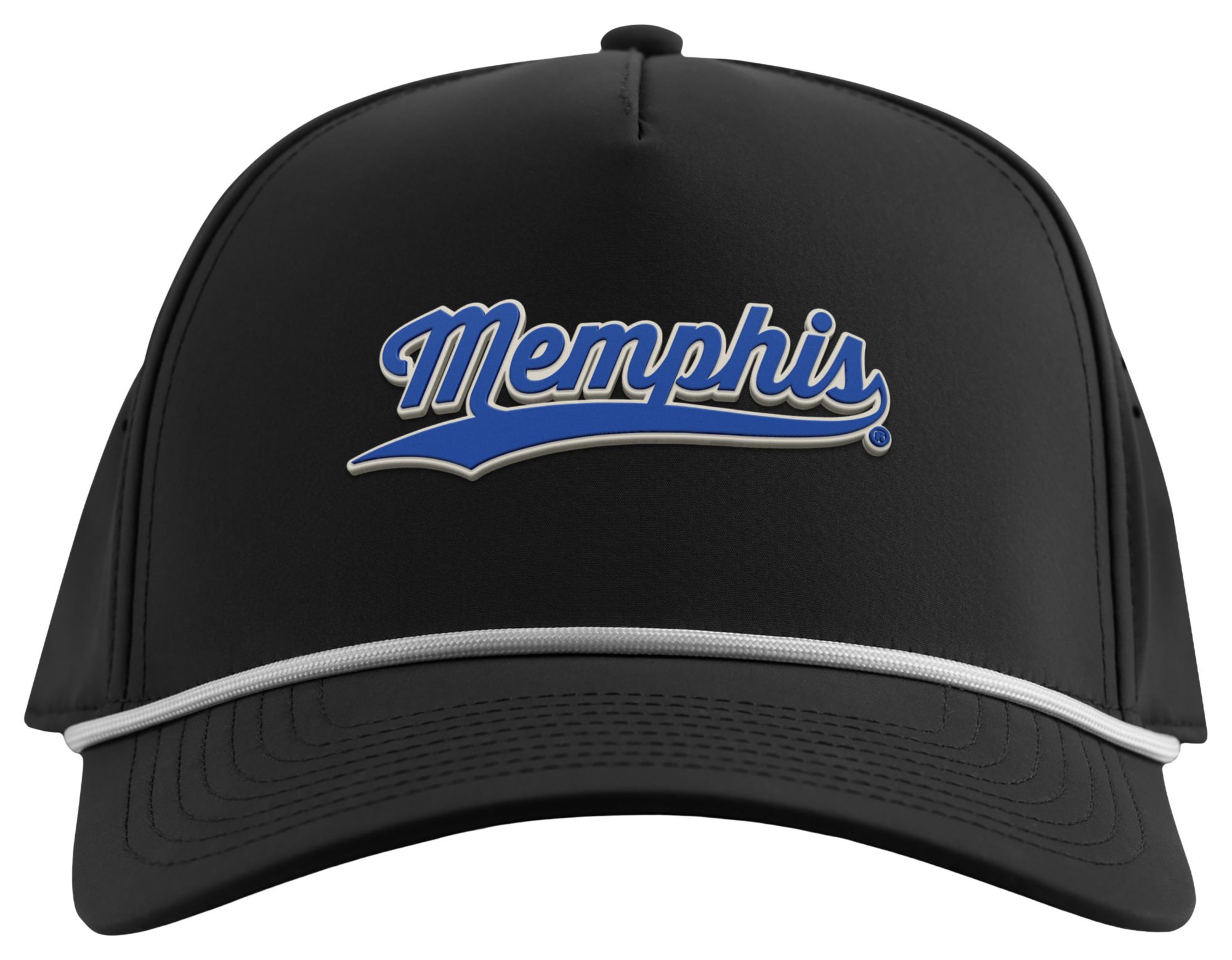 Branded Bills Adult Memphis Tigers Black Five Panel Rope Adjustable Snapback Hat product image