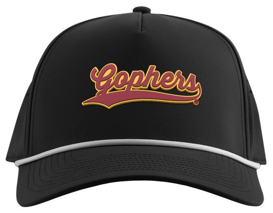 Branded Bills Adult Minnesota Golden Gophers Black Script Rope Snapback Adjustable Hat product image