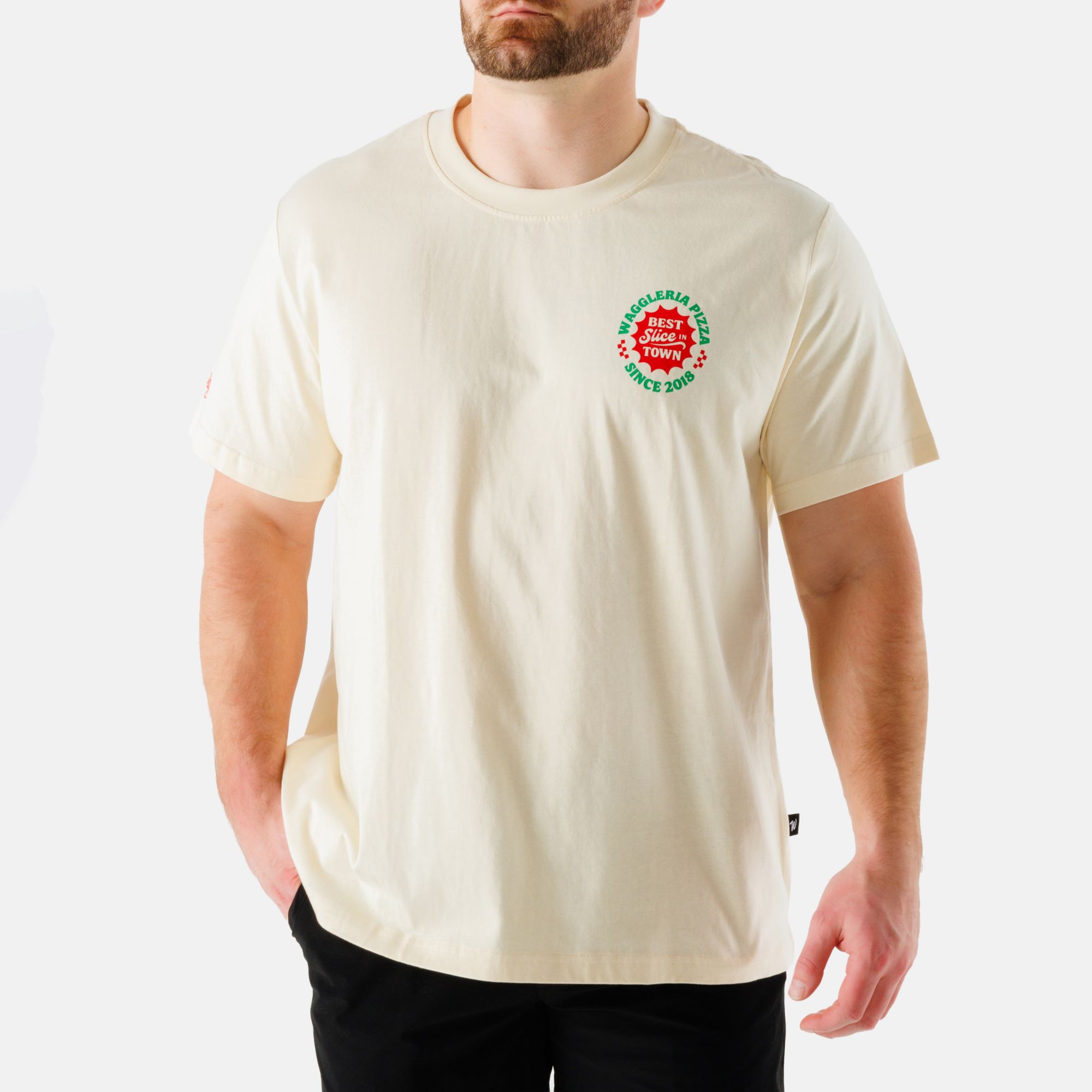 Waggle Men's Waggleria Pizza Golf T-Shirt product image