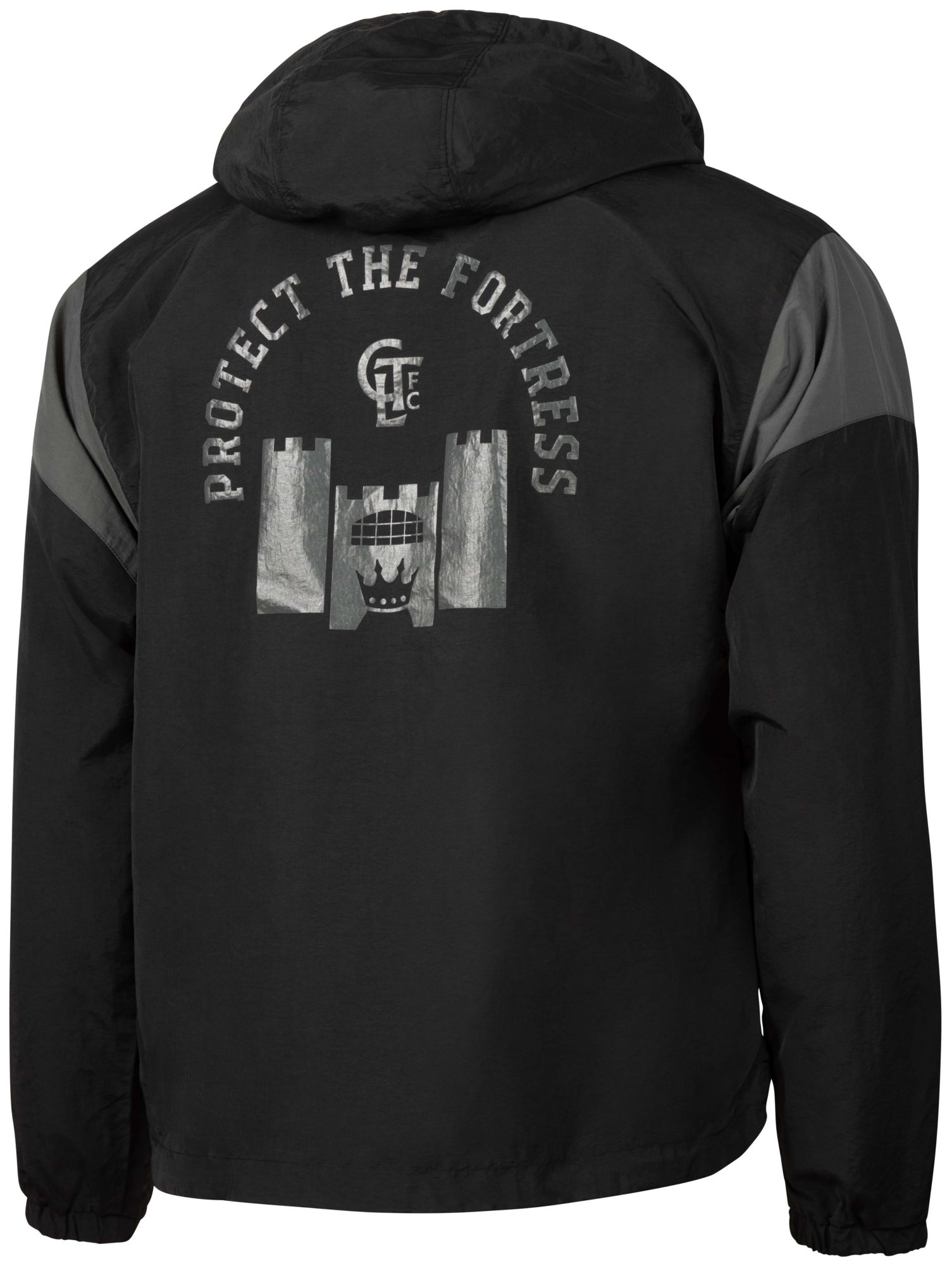 Sport Design Sweden Men's Charlotte FC Black Anorak Quarter-Zip Pullover Jacket product image
