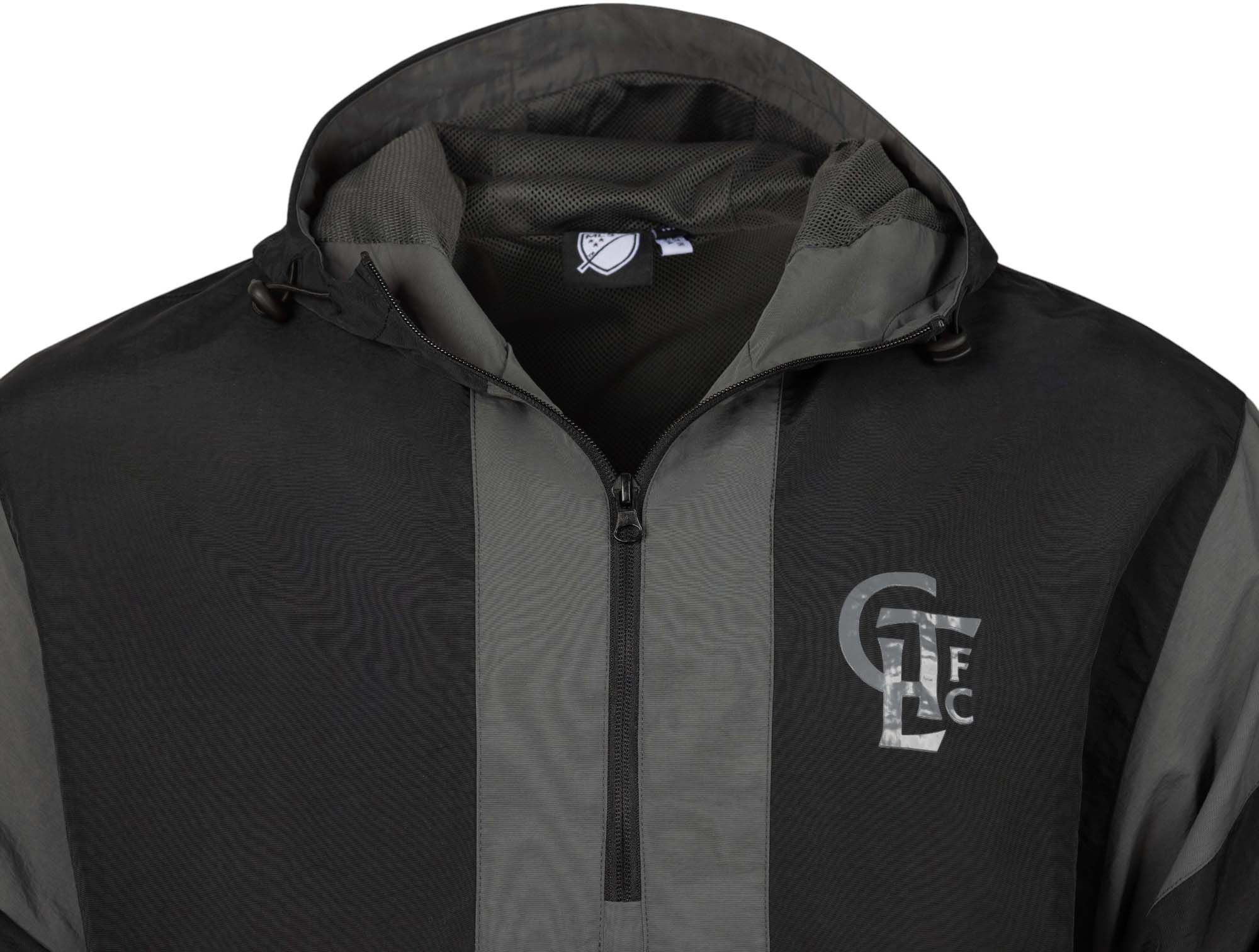 Sport Design Sweden Men's Charlotte FC Black Anorak Quarter-Zip Pullover Jacket product image
