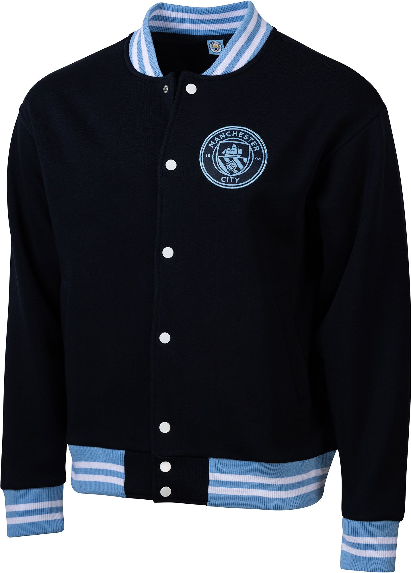Sport Design Sweden Men's Manchester City Navy Free Kick Varsity Jacket product image