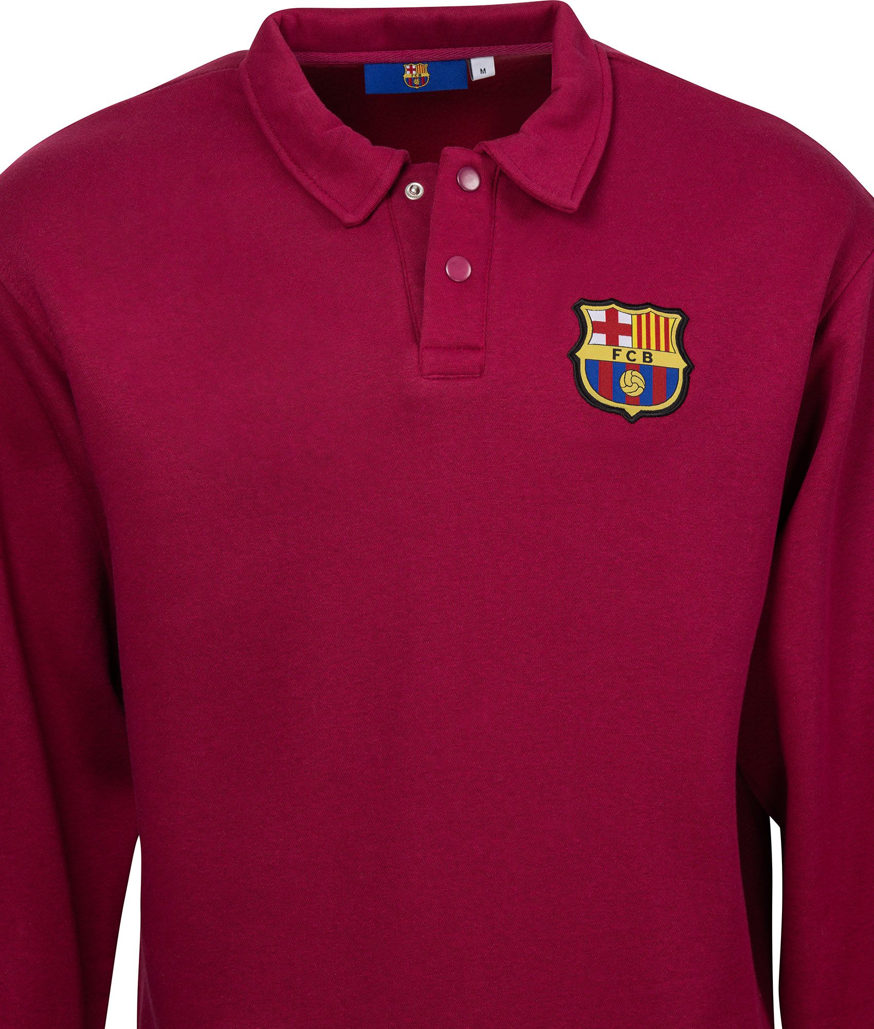 Sport Design Sweden Men's FC Barcelona Wine Retro Fleece Sweater product image