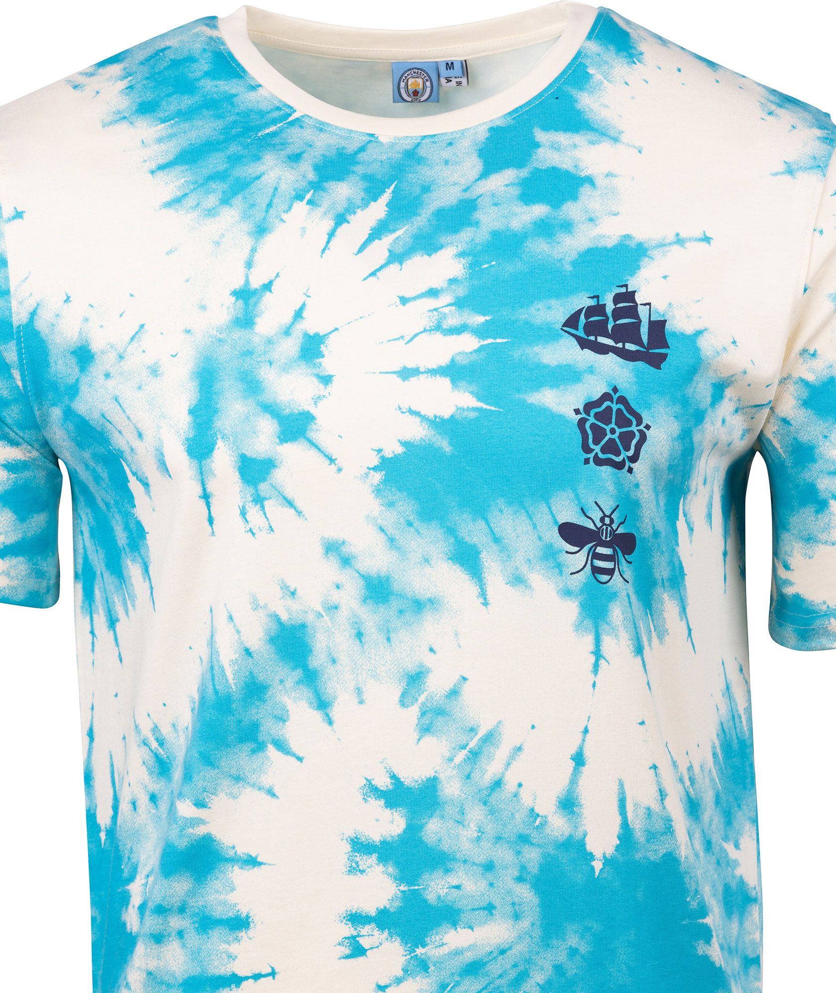 Sport Design Sweden Men's Manchester City Off White Tie Dye T-Shirt product image
