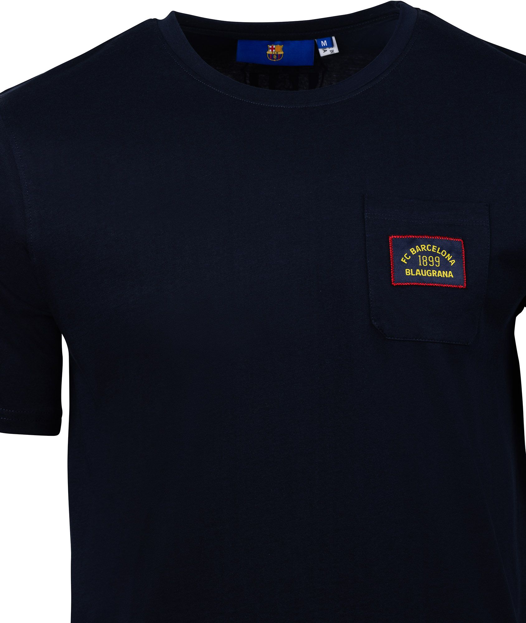 Sport Design Sweden Men's FC Barcelona Navy Match Pocket T-Shirt product image