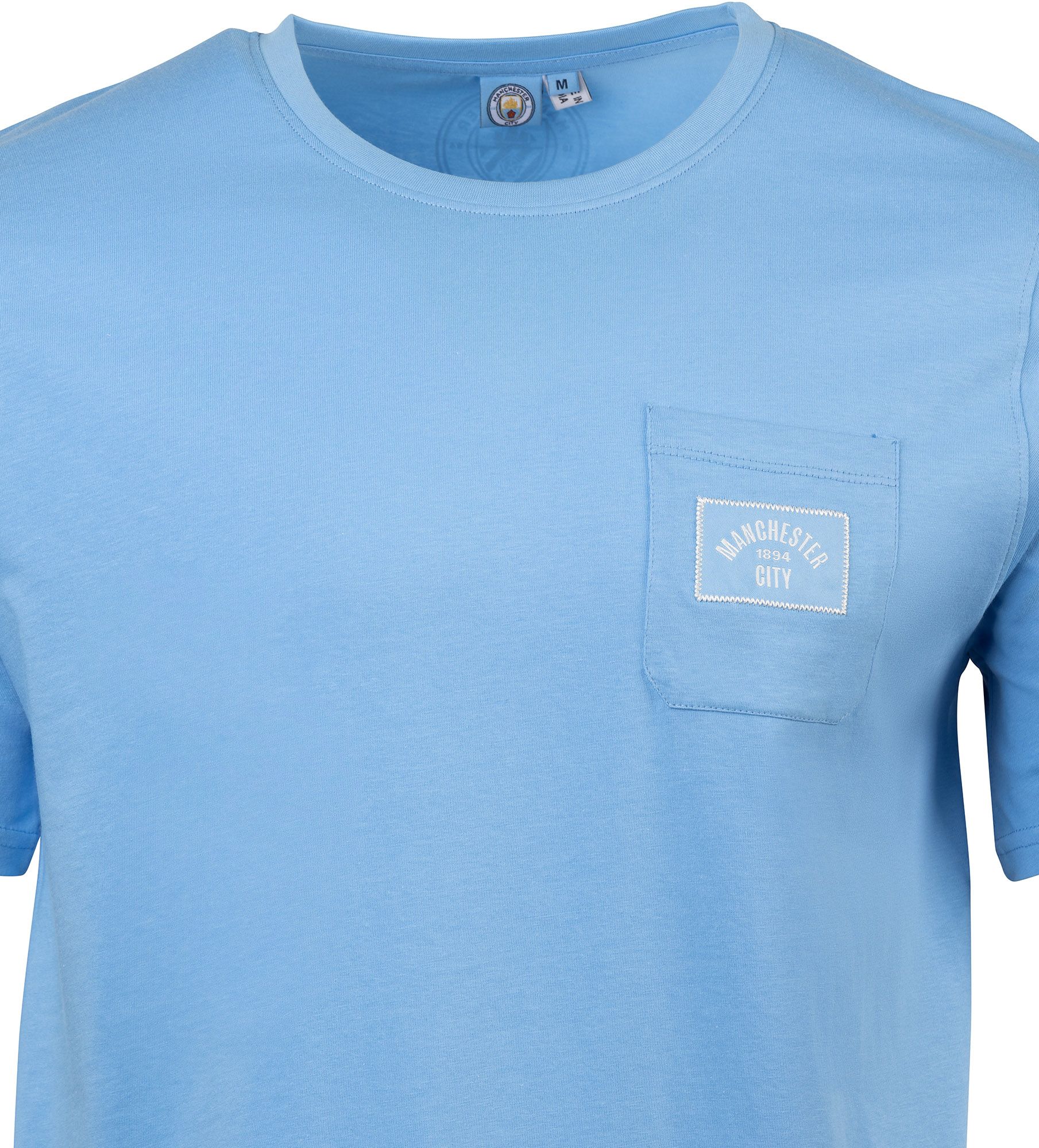 Sport Design Sweden Men's Manchester City Sky Blue Match Pocket T-Shirt product image