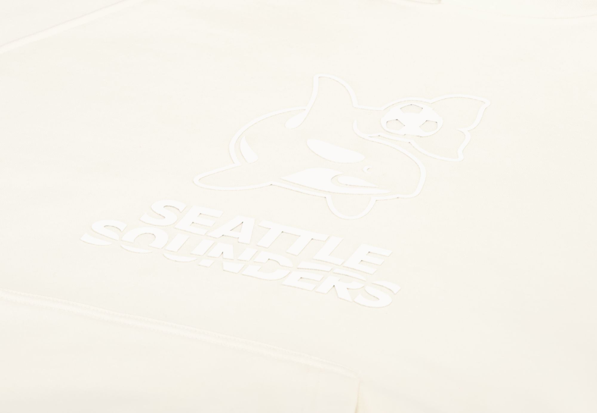 Sport Design Sweden Adult Seattle Sounders 2023-2024 Tonal Logo Off White Pullover Hoodie product image